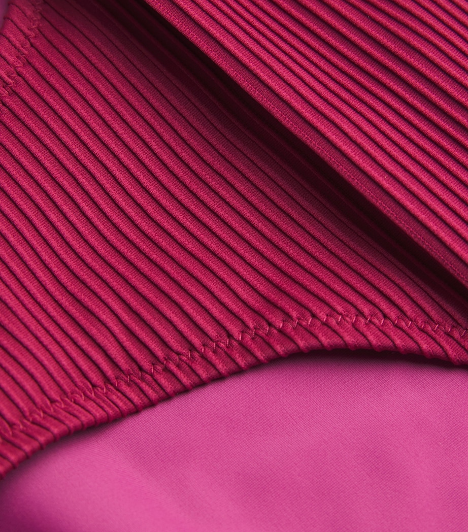 Ribbed Cassis Bikini Bottoms BET-RED Image 4