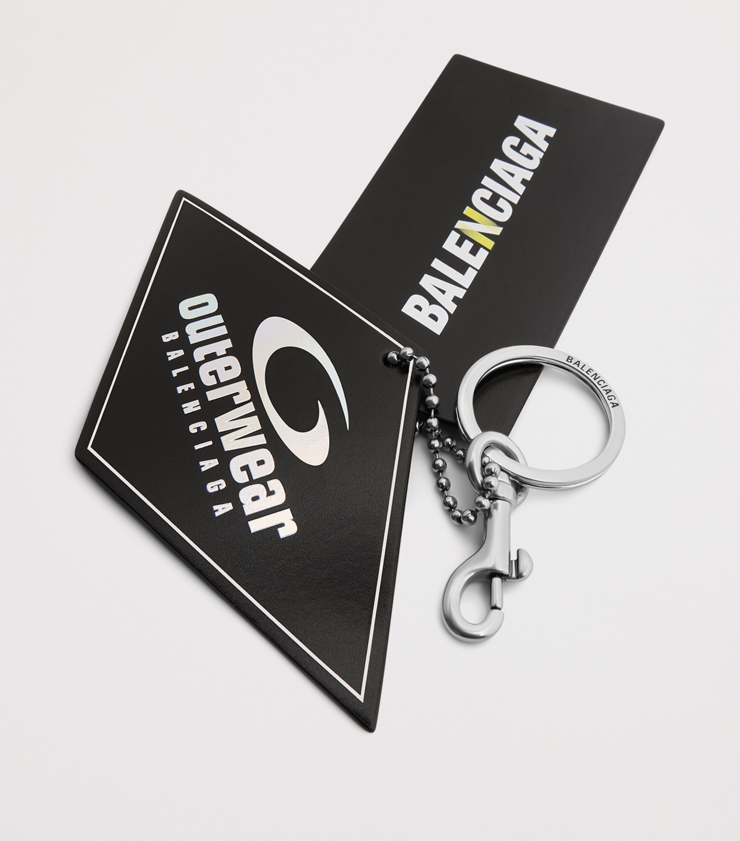 Leather Two Tag Keyring 1179 Image 2