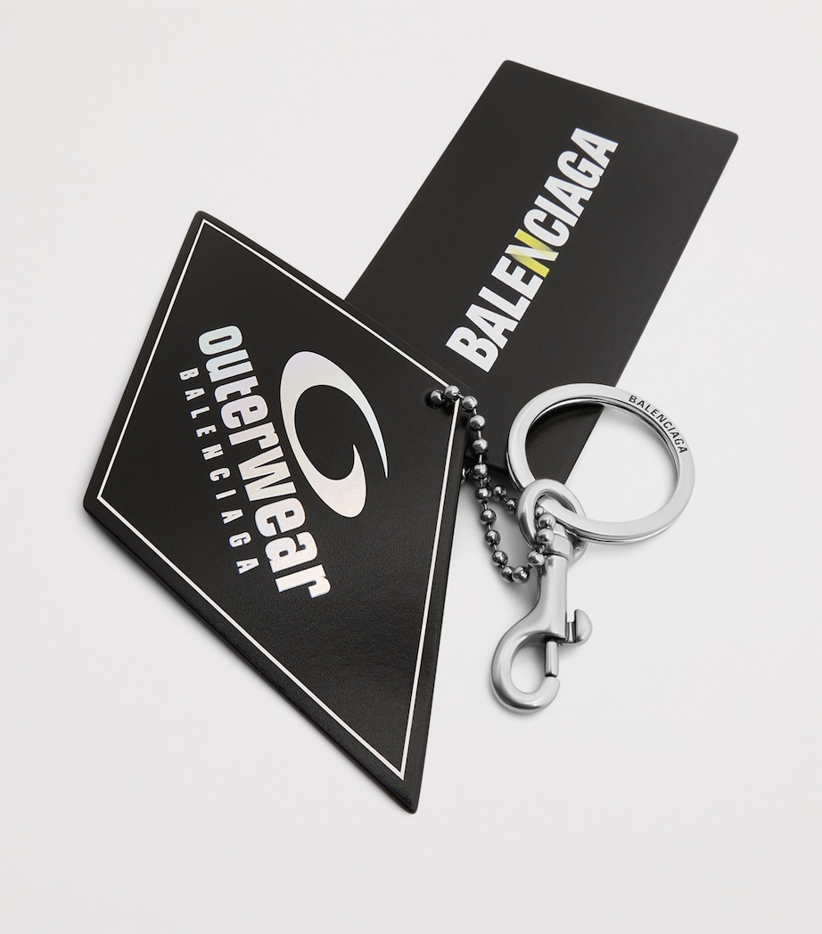 Leather Two Tag Keyring 1179 Image 2