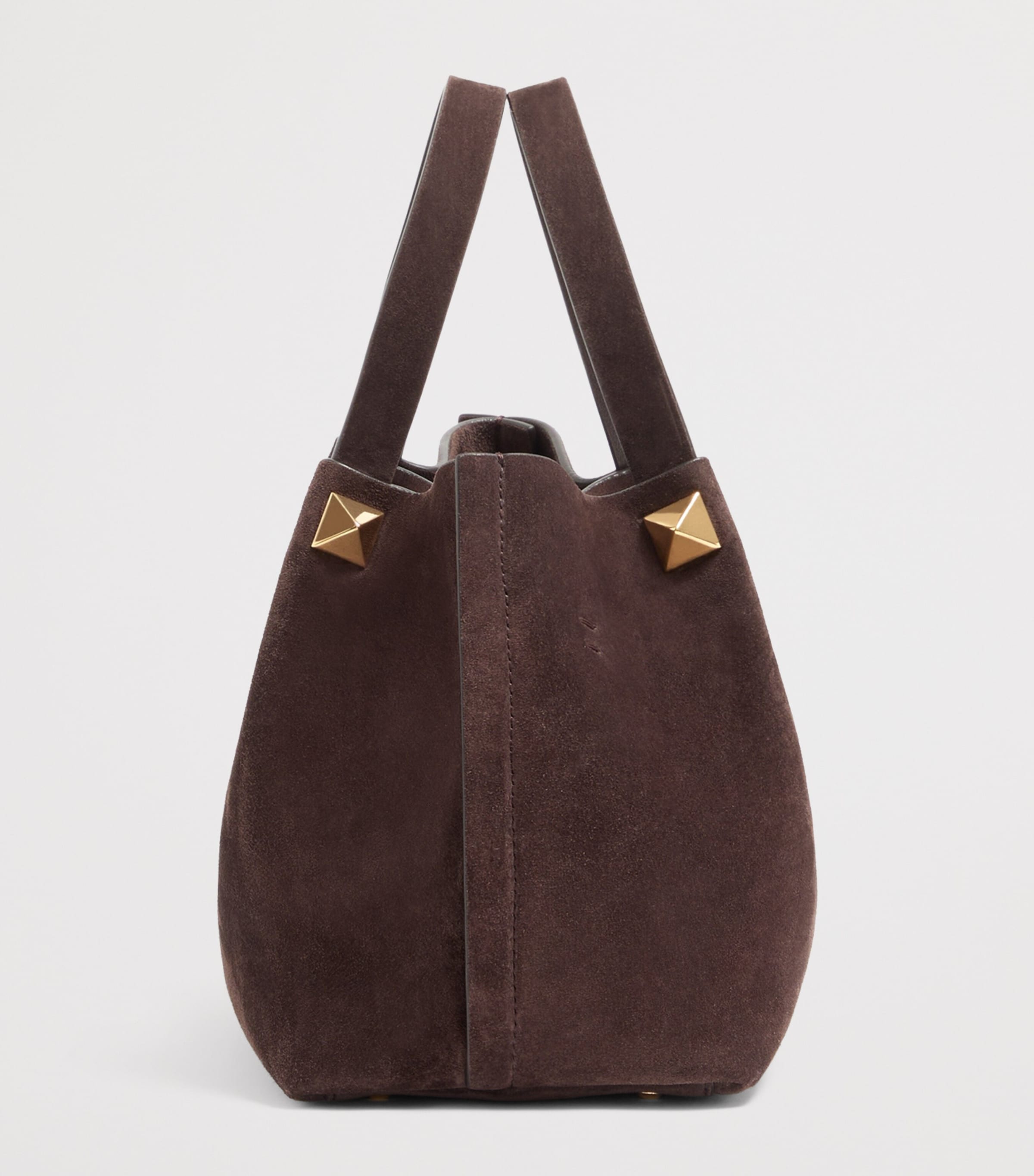 Valentino Garavani Small Suede VLogo Signature Tote Bag Image 3