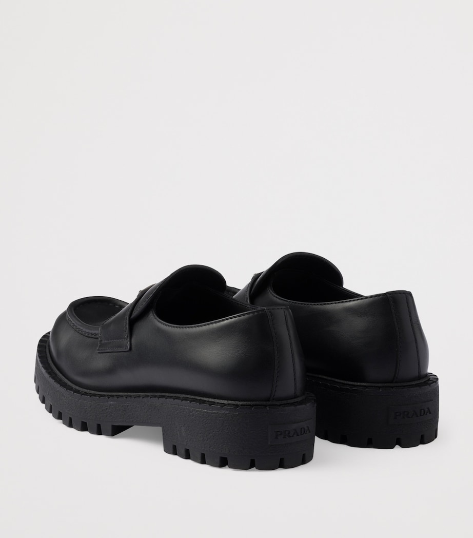 Brushed Leather Loafers F0002 Image 5