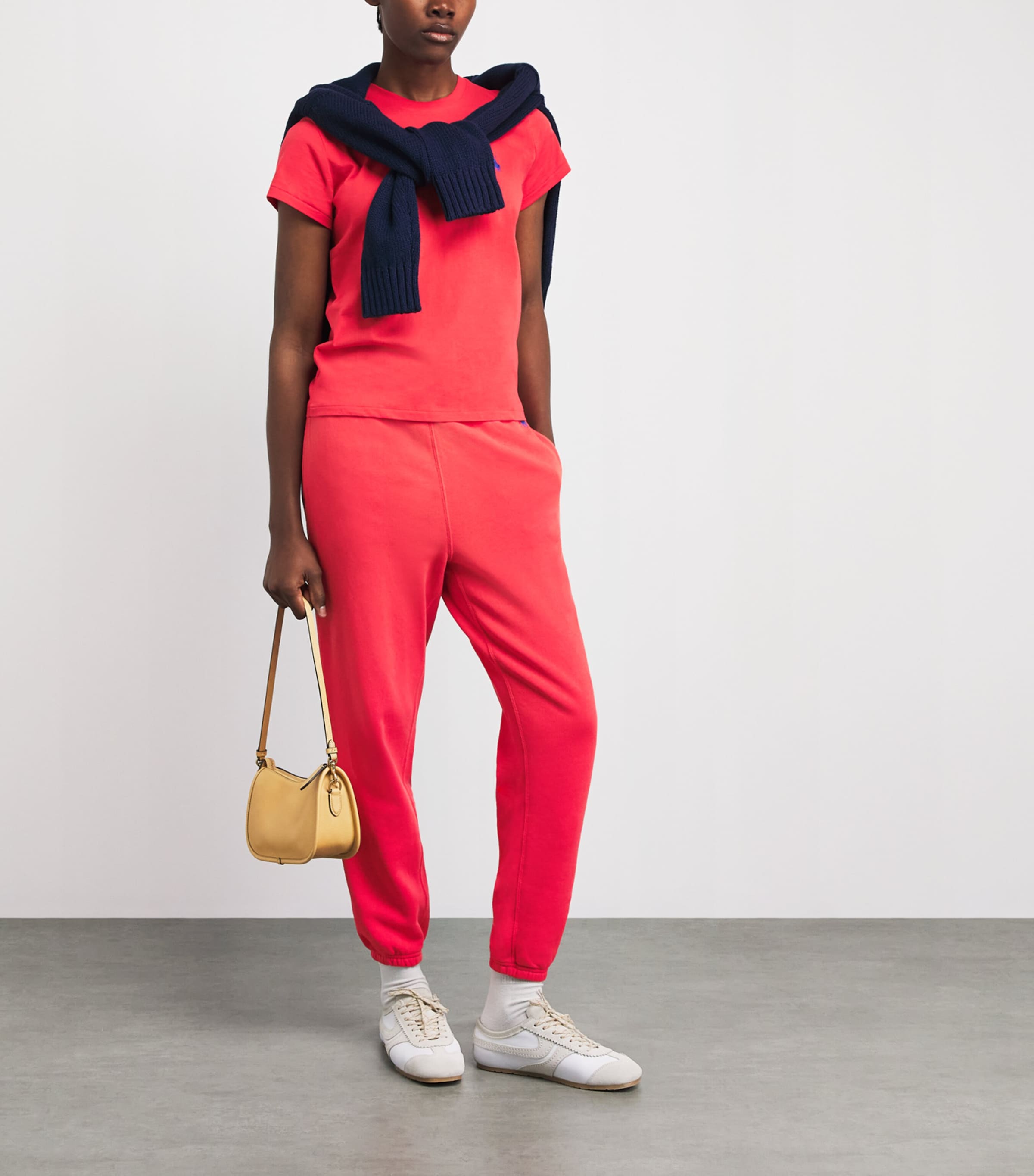 Polo Ralph Lauren Womens Cotton Polo Pony T-Shirt Bright Hibiscus Image 2