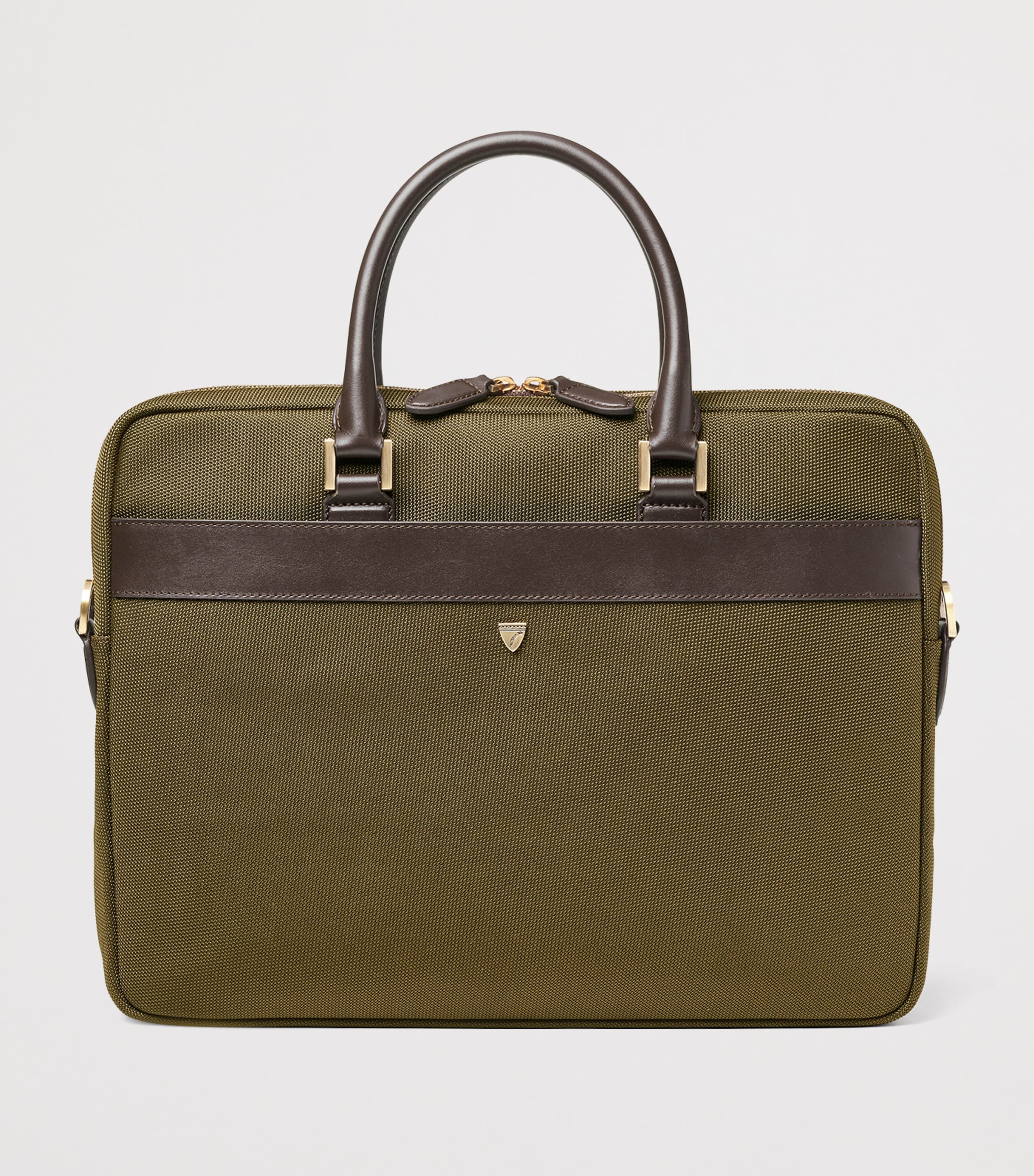 Nylon Slim Briefcase KHAKI Image 2