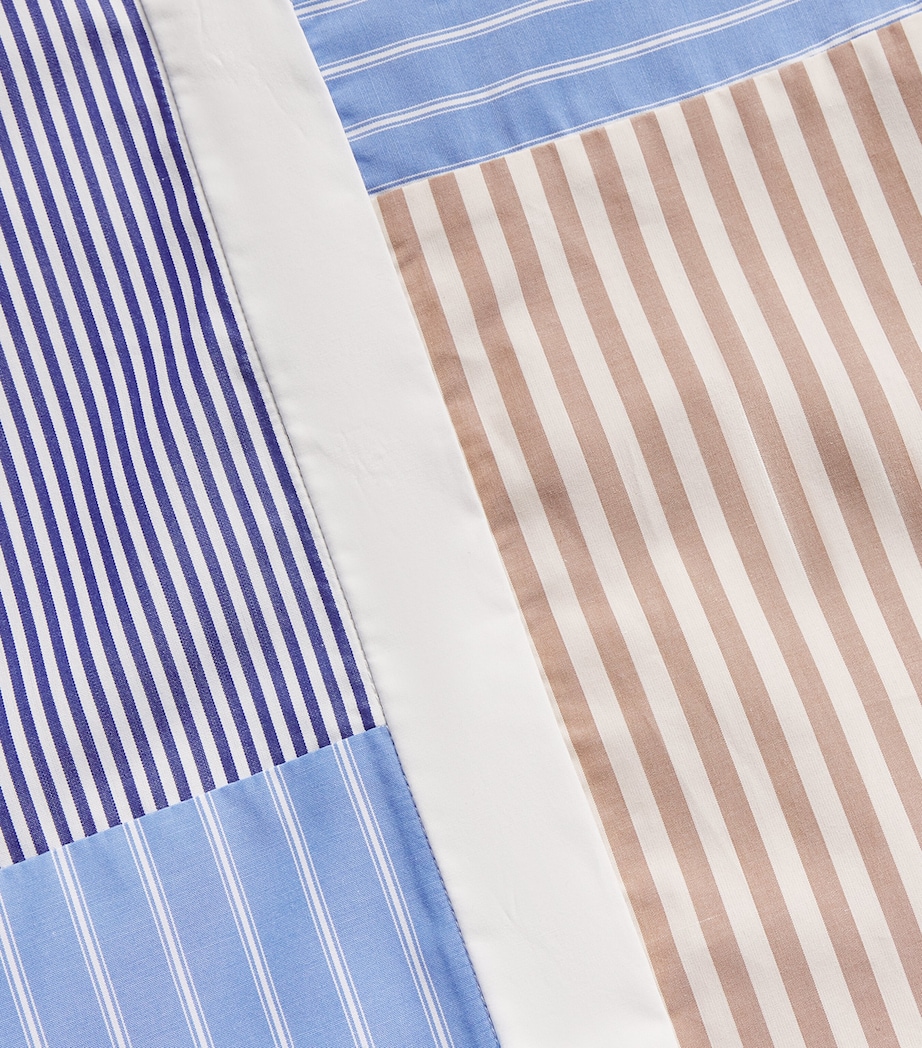 Poplin Stripe Patchwork Shirt SAND / CAMEL Image 5