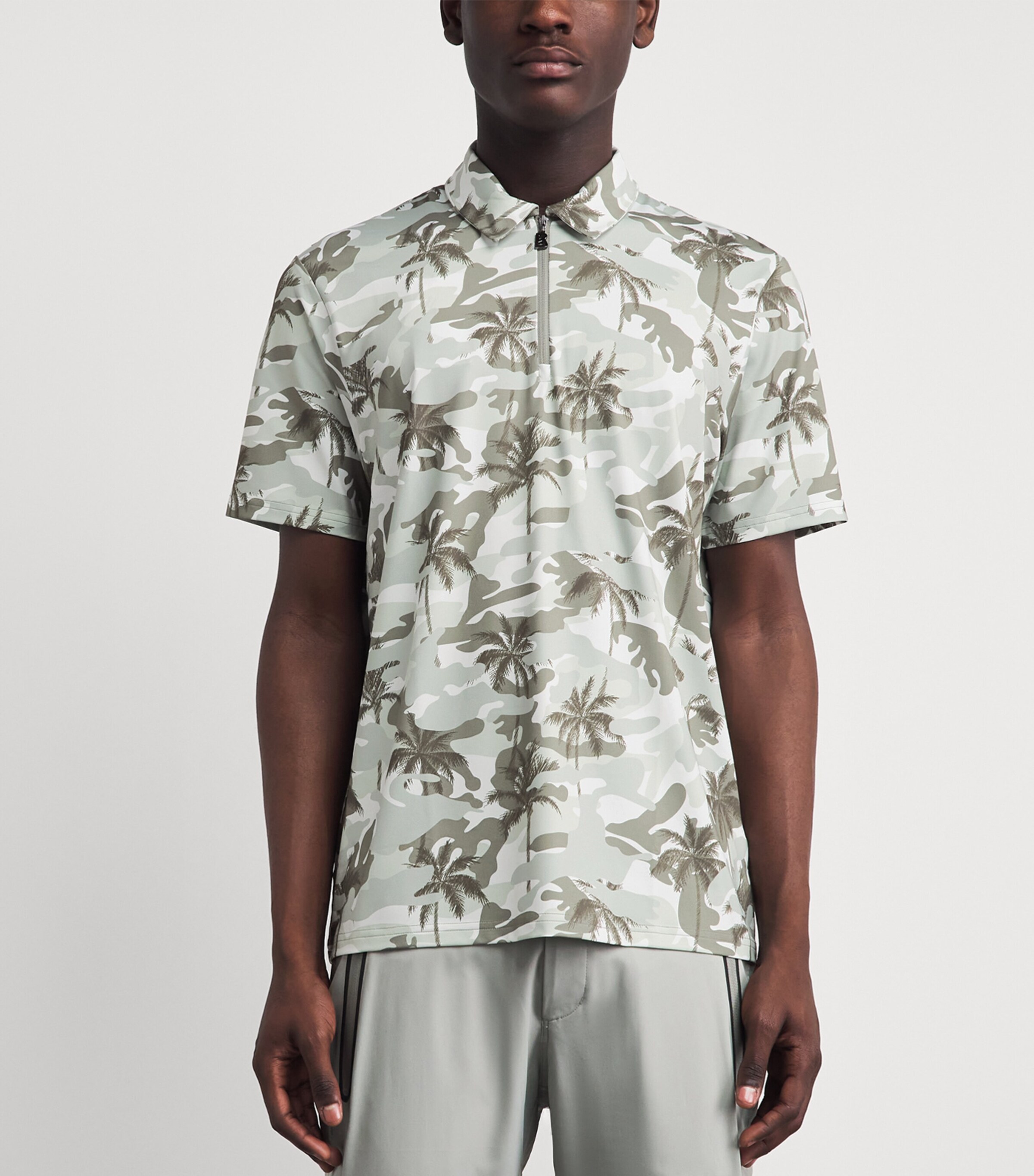 Bogner Mens Palm Print Taron Polo Shirt Image 4
