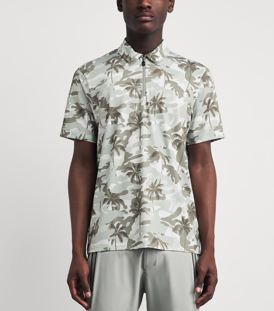 Bogner Mens Palm Print Taron Polo Shirt Image 4