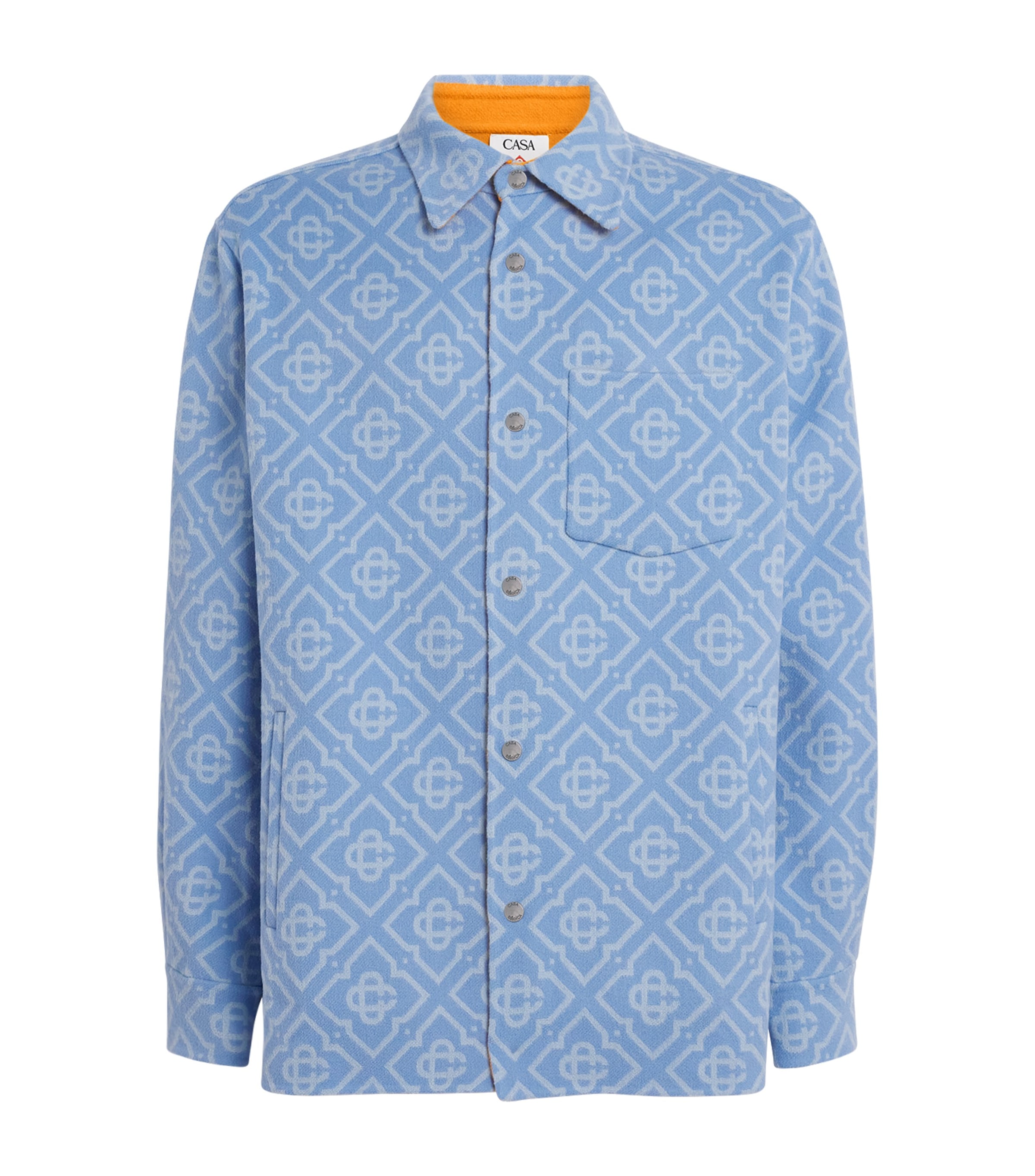 Wool Monogram Overshirt LIGHT BLUE DIMND Image 1