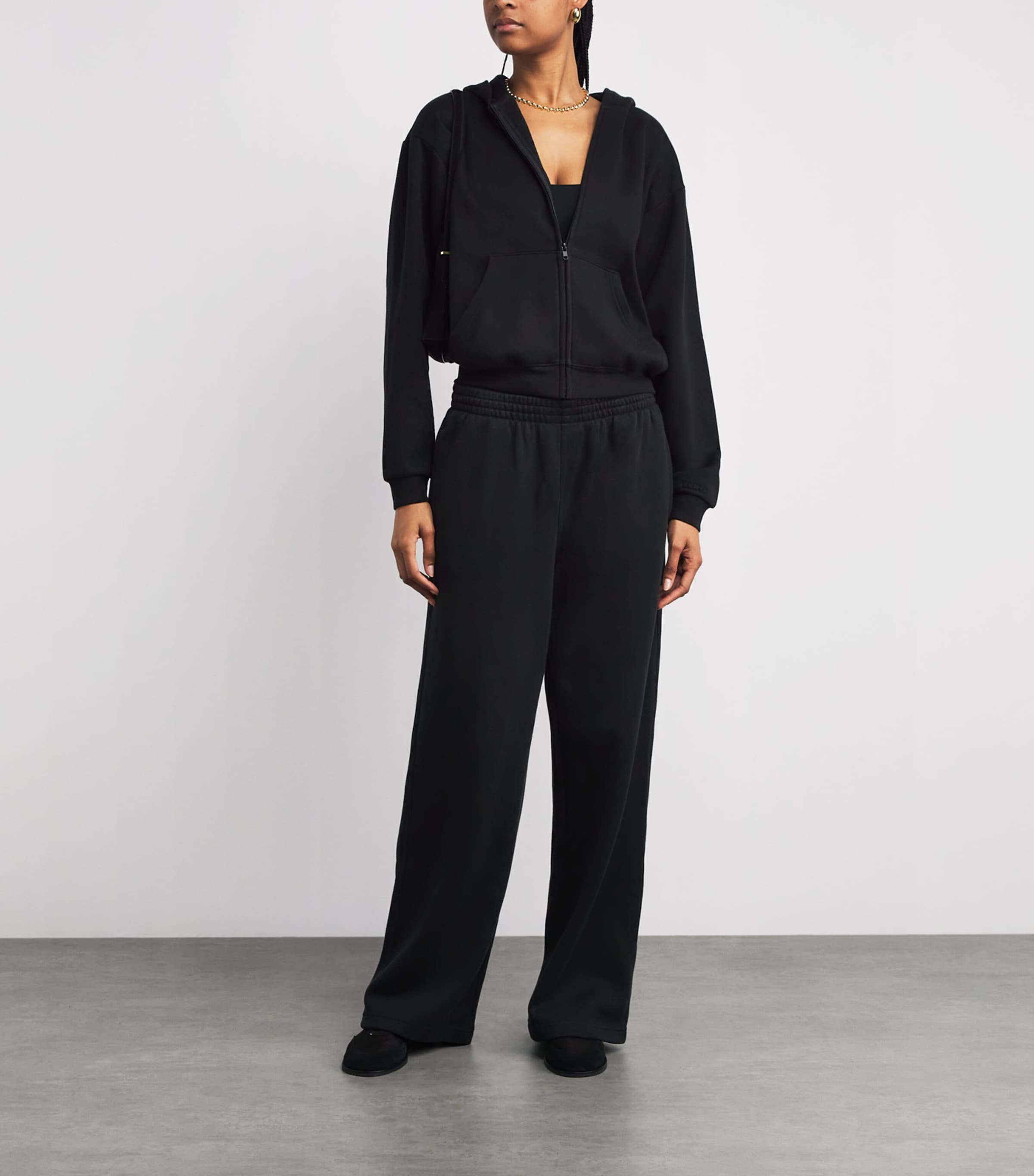 Cotton-Blend Fleece Classic Hoodie ONYX Image 2