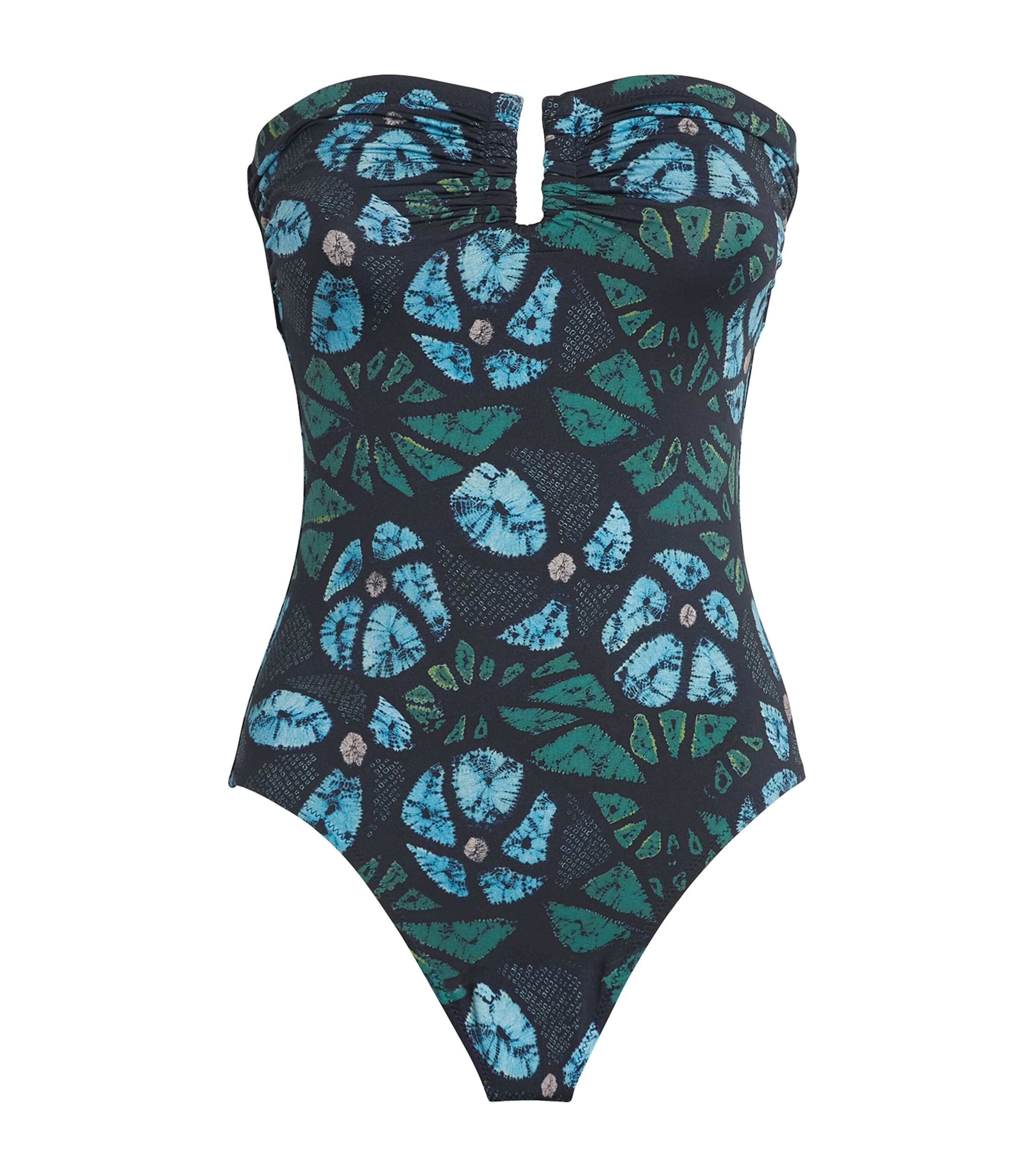 Ulla Johnson Floral Strapless Monterey Swimsuit