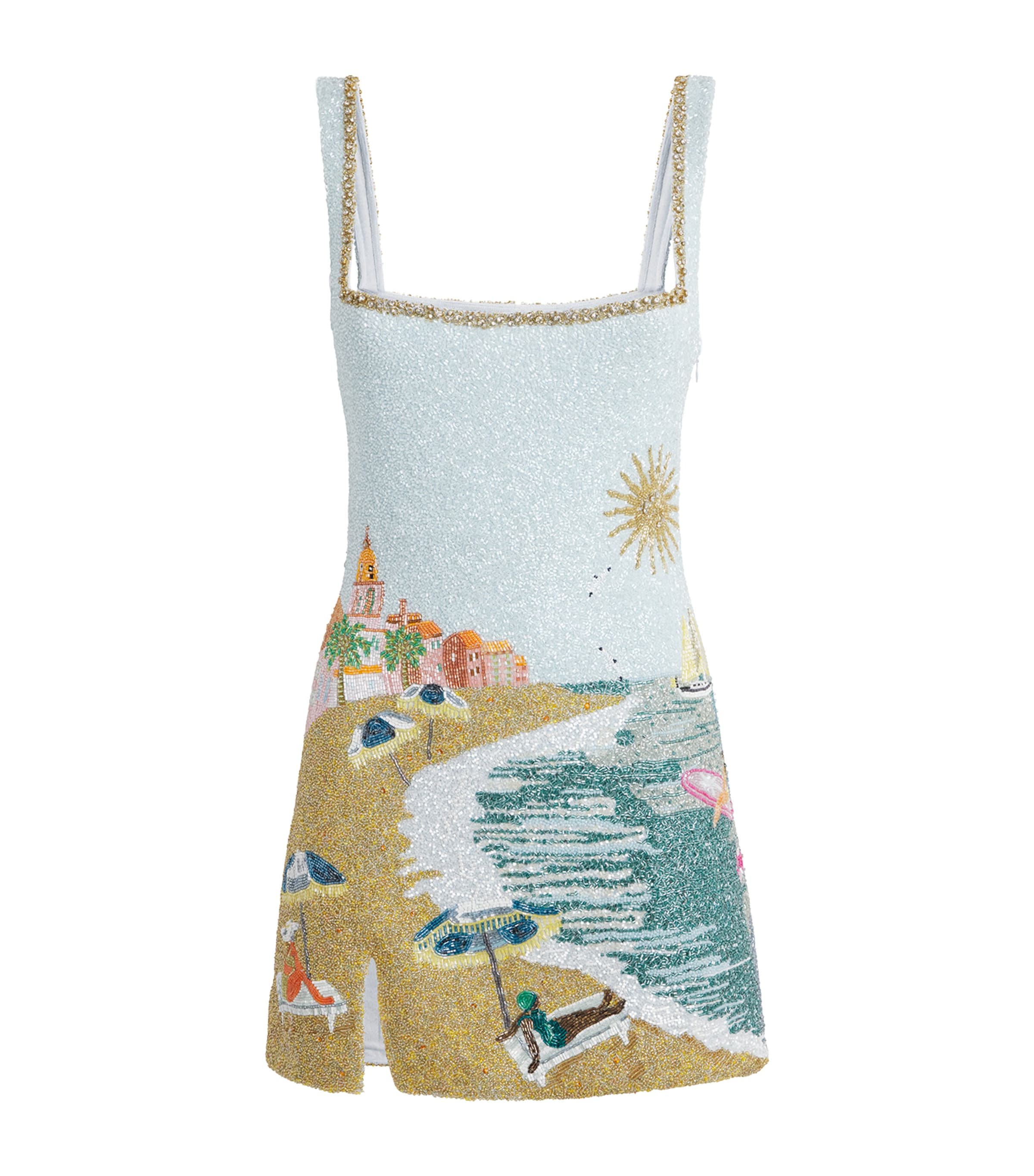 Clio Peppiatt Womens St Tropez Mini Dress Plage Multi Image 1