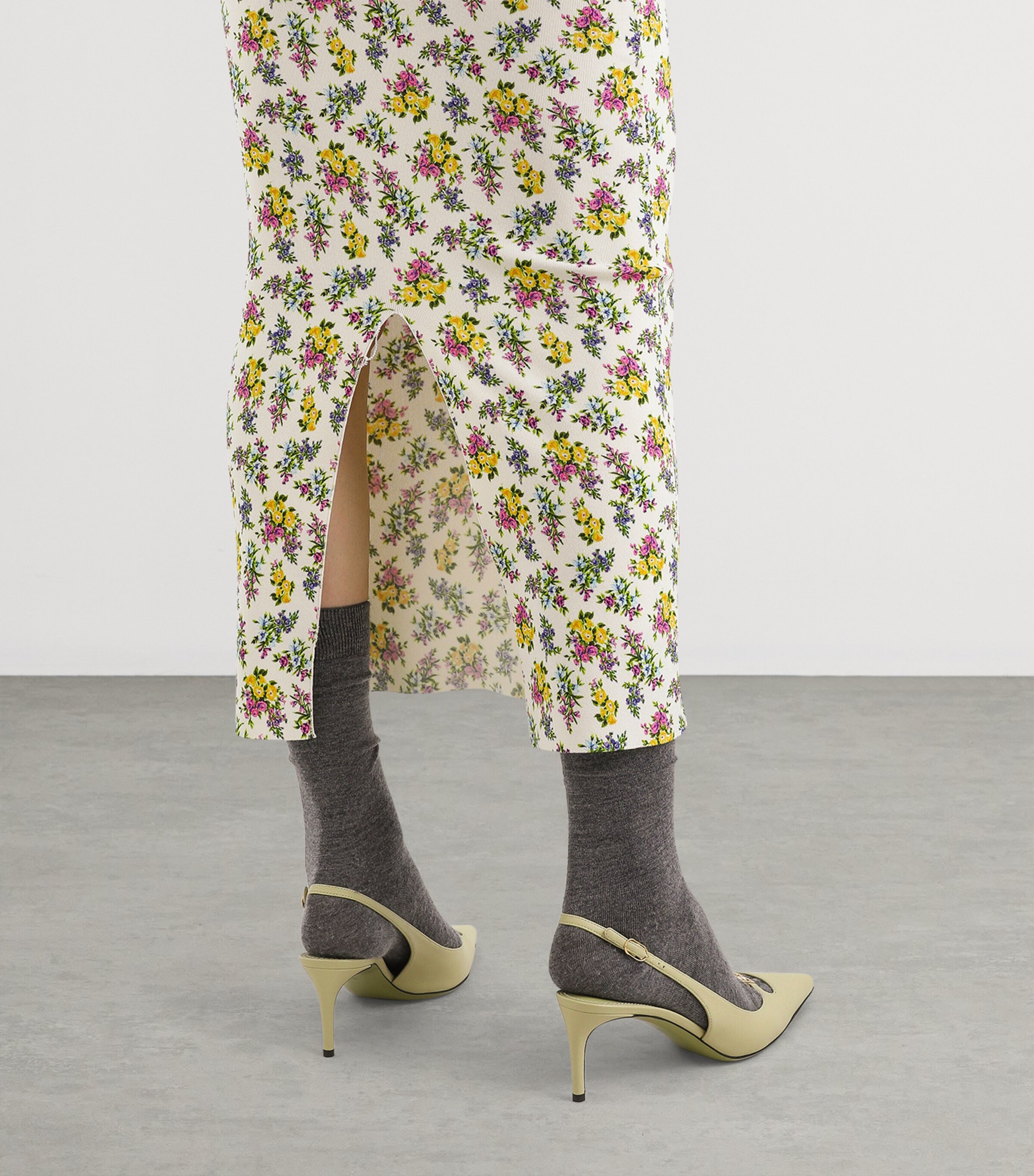 Dolce&Gabbana Womens Floral Print Maxi Skirt Fior Image 5