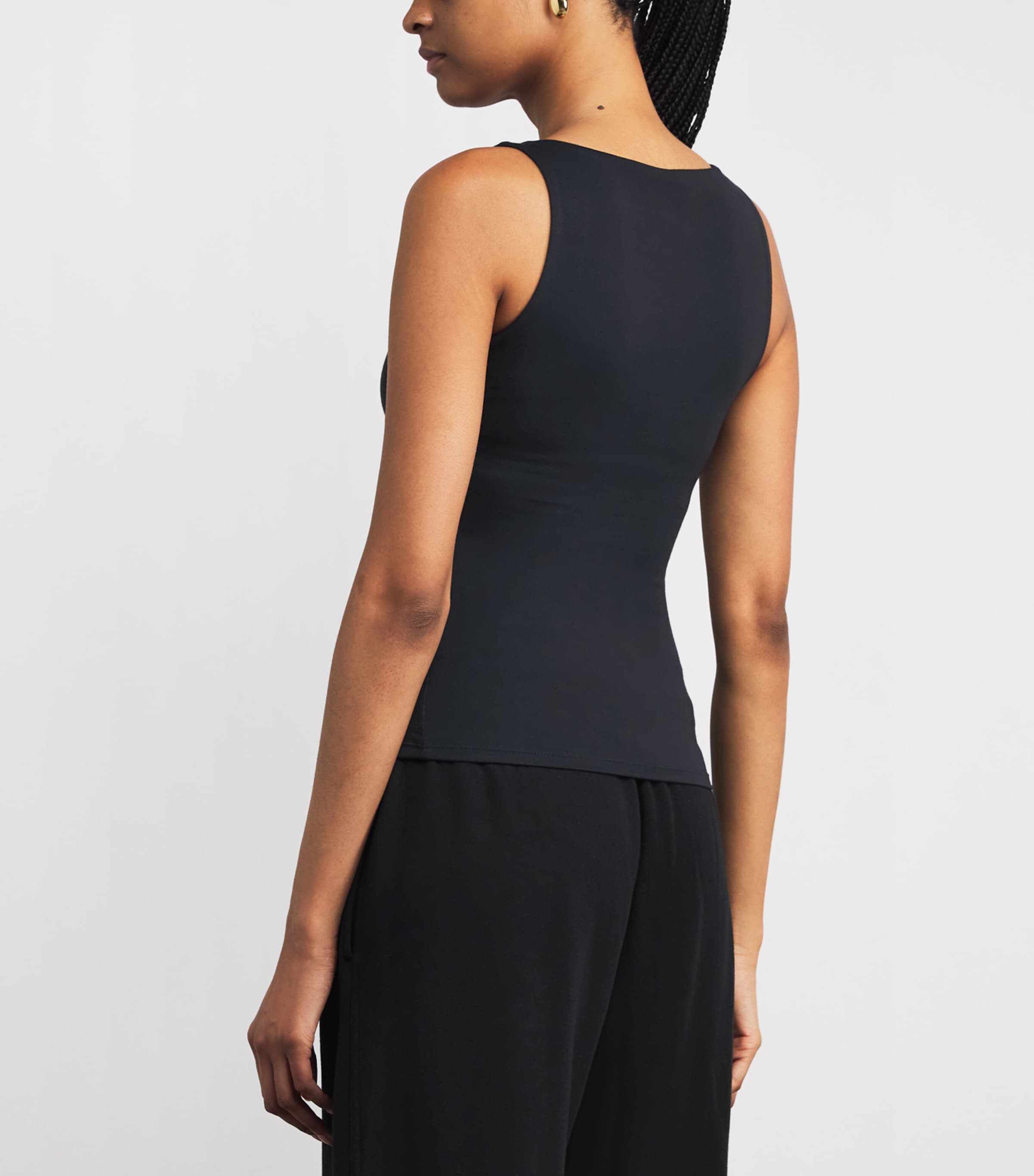 Smooth Layers Square-Neck Cami Top OBSIDIAN Image 4