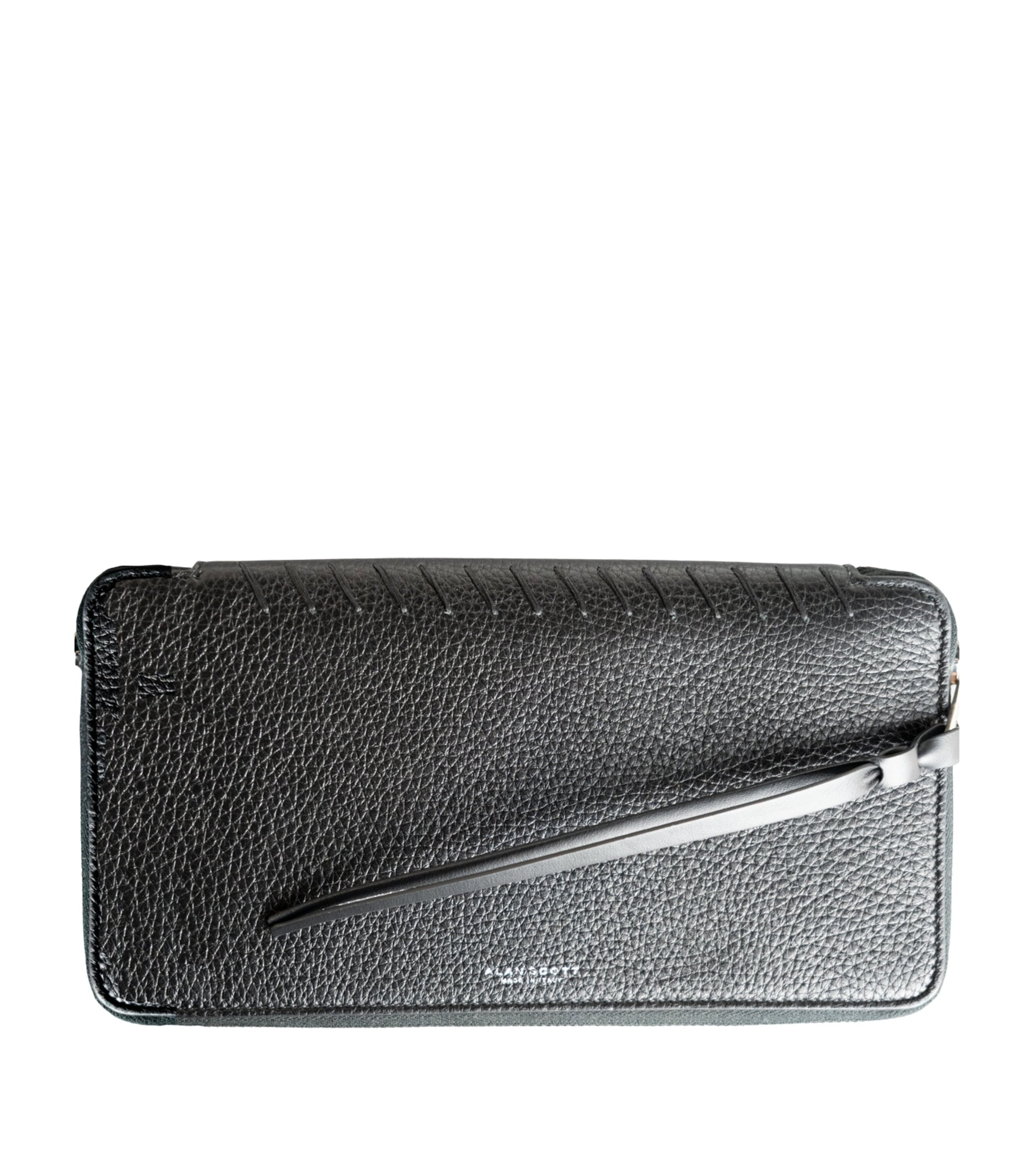 Alan Scott Deer Skin Document Wallet Black/black Image 1