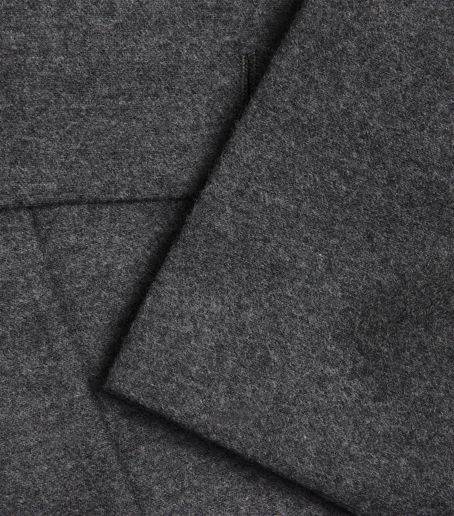 Virgin Wool Double-Breasted Jacket MEDIUM GREY Image 5