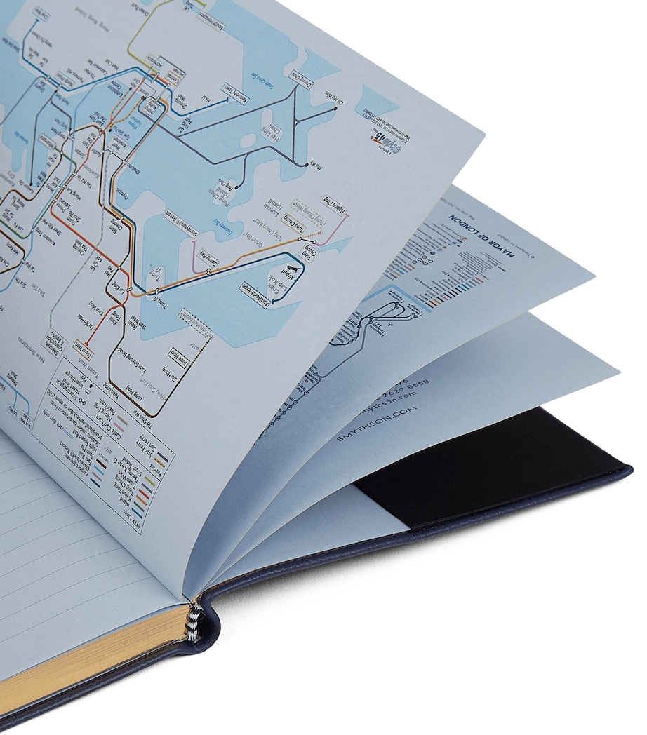 Smythson Leather Soho Weekly Diary 2026-2027 Navy Image 7