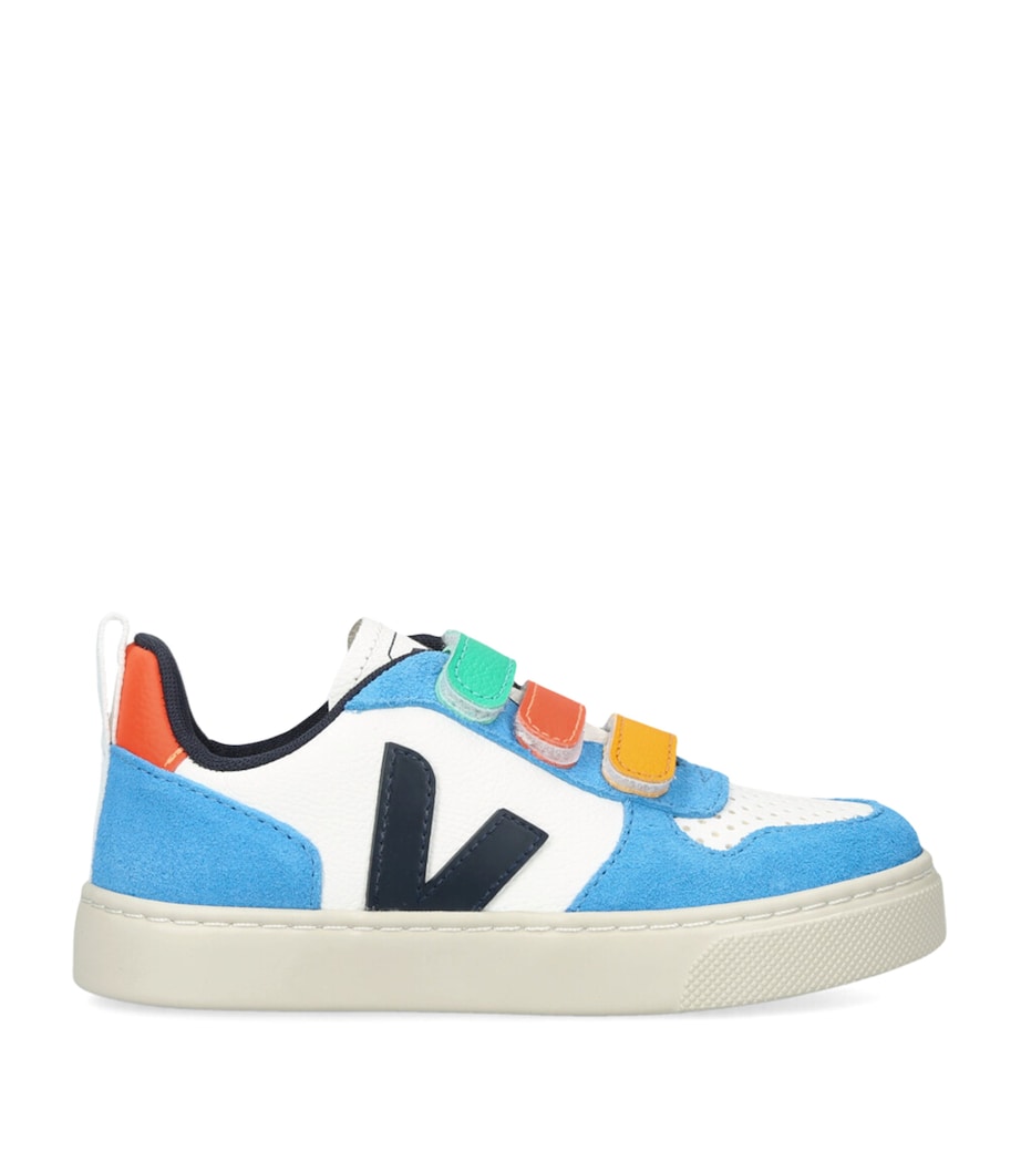 Leather V-10 Sneakers BLUE OTHER Image 1
