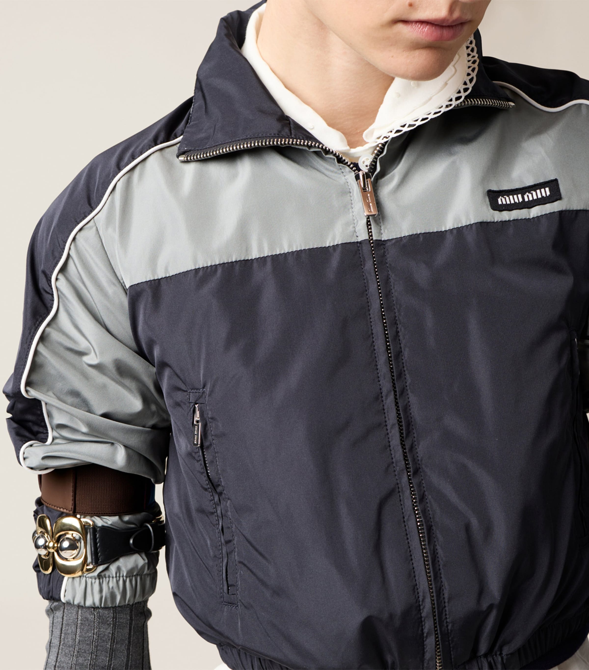 Technical Cropped Jacket F097B Image 5