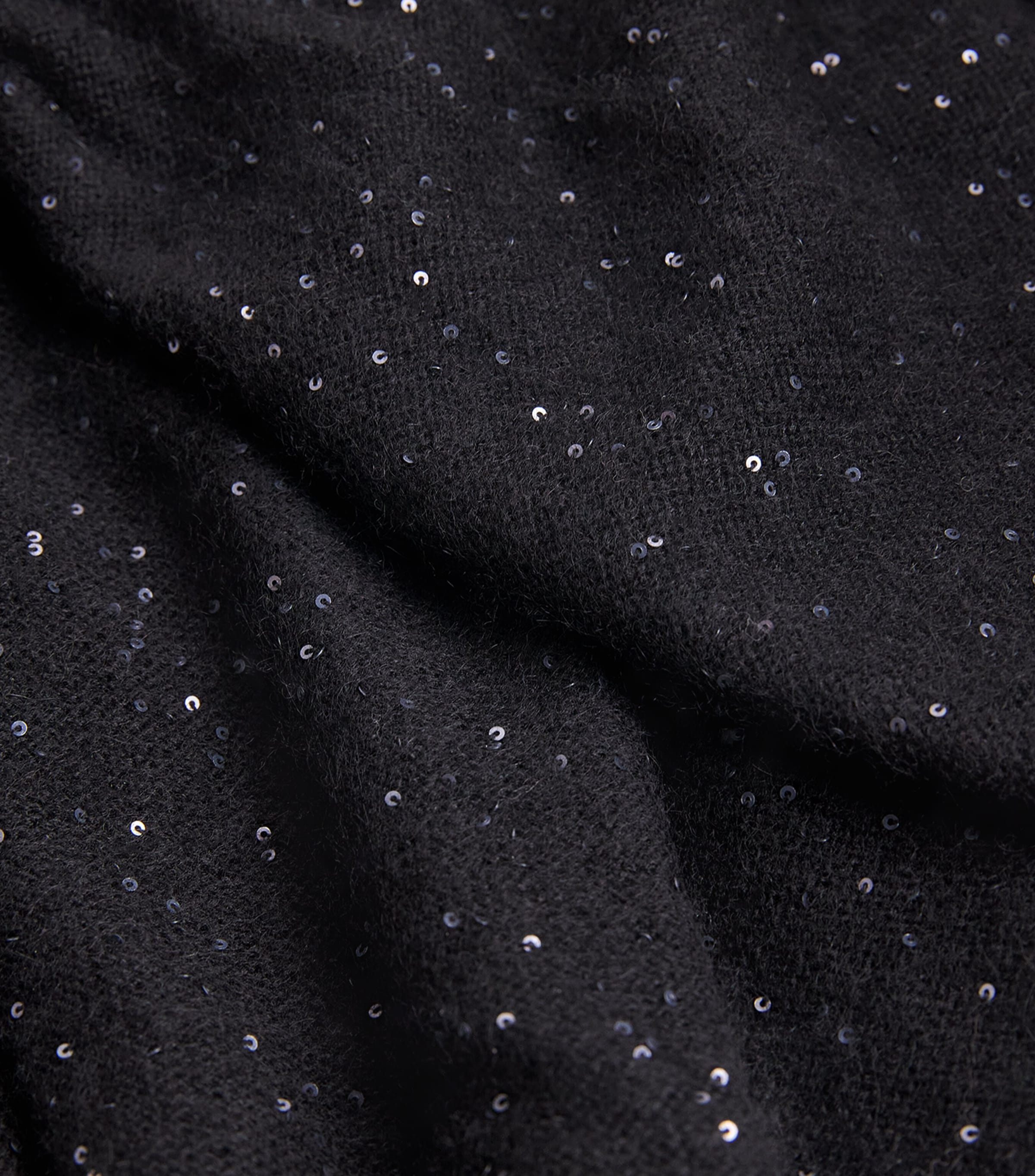 Wool-Silk-Blend Sequin Trousers 825 NERO Image 5