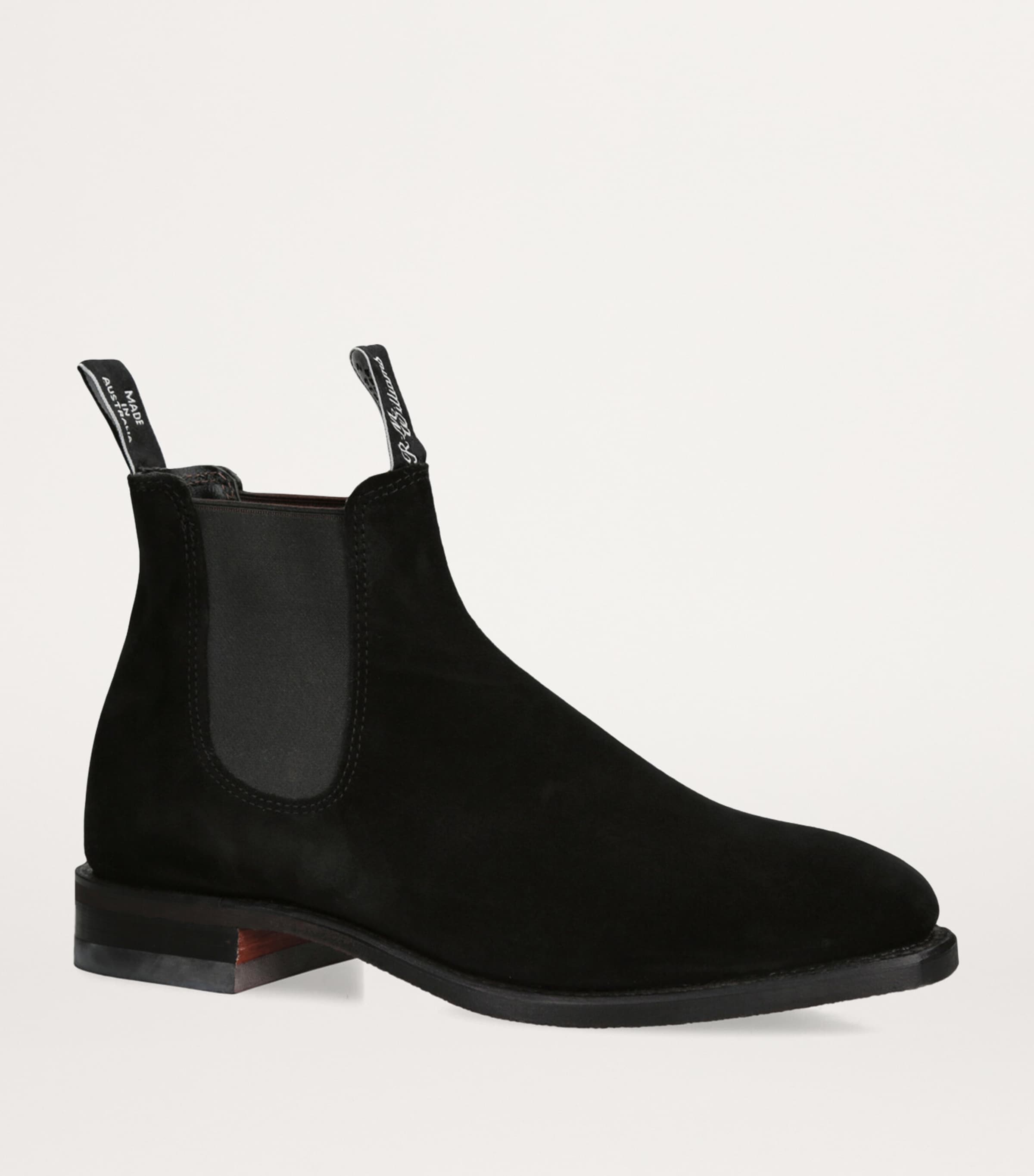 Suede Ankle Boots BLACK Image 3