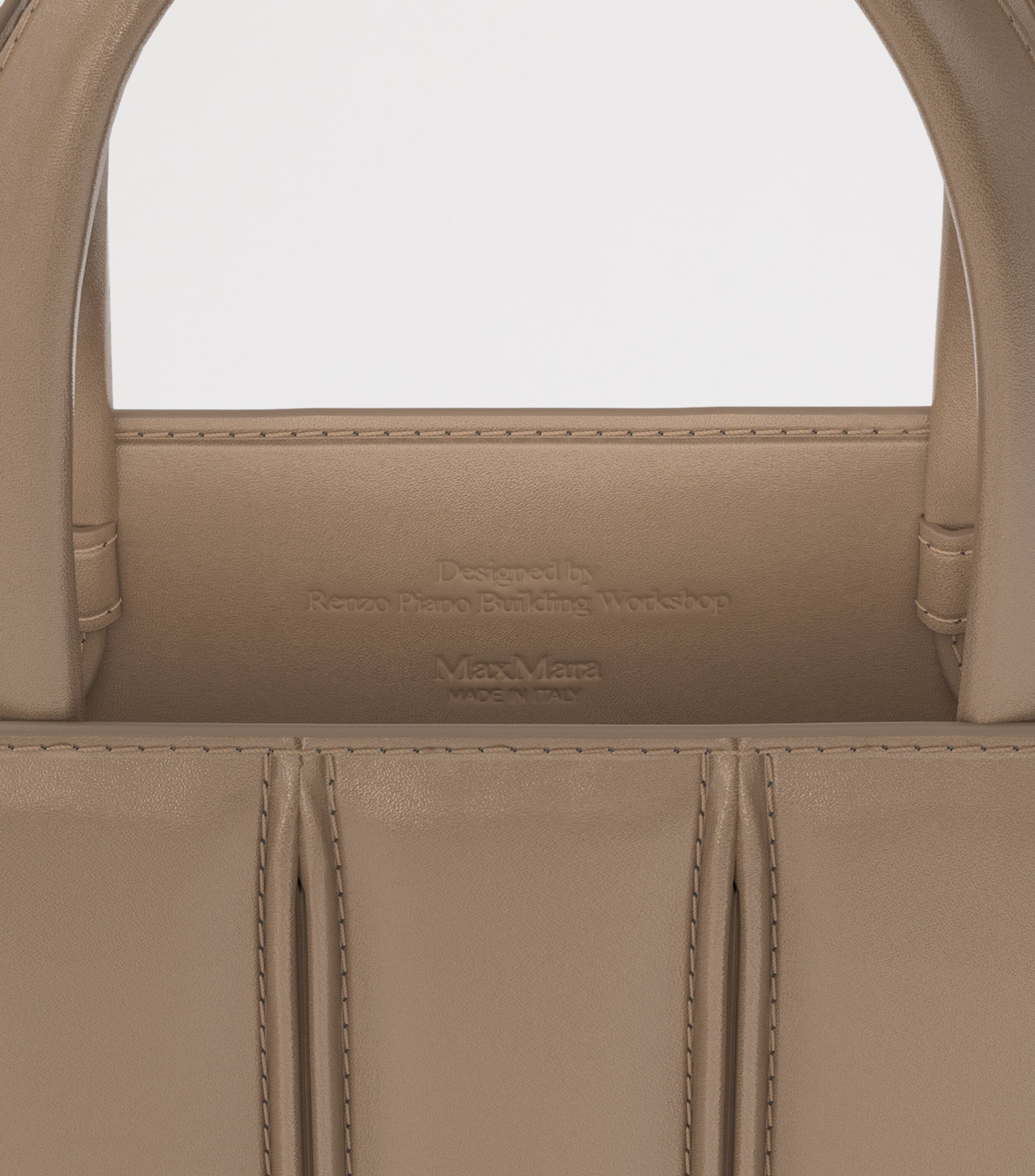 Max Mara Small Quilted Whitney Top-Handle Bag Natural Image 6