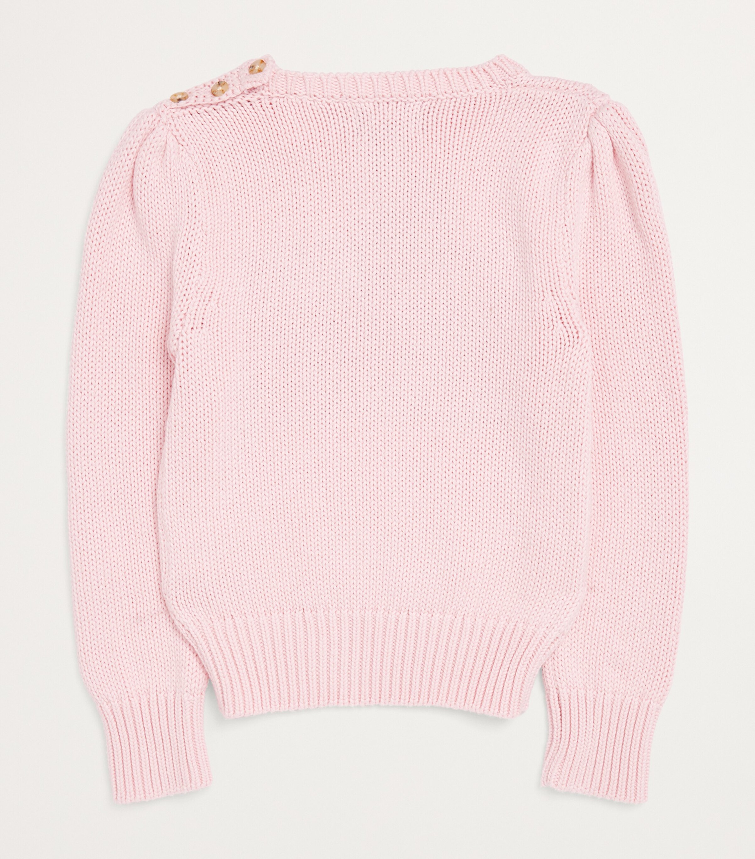 Cotton Flag-Intarsia Sweater (2-7 Years) ACACIA PINK Image 2