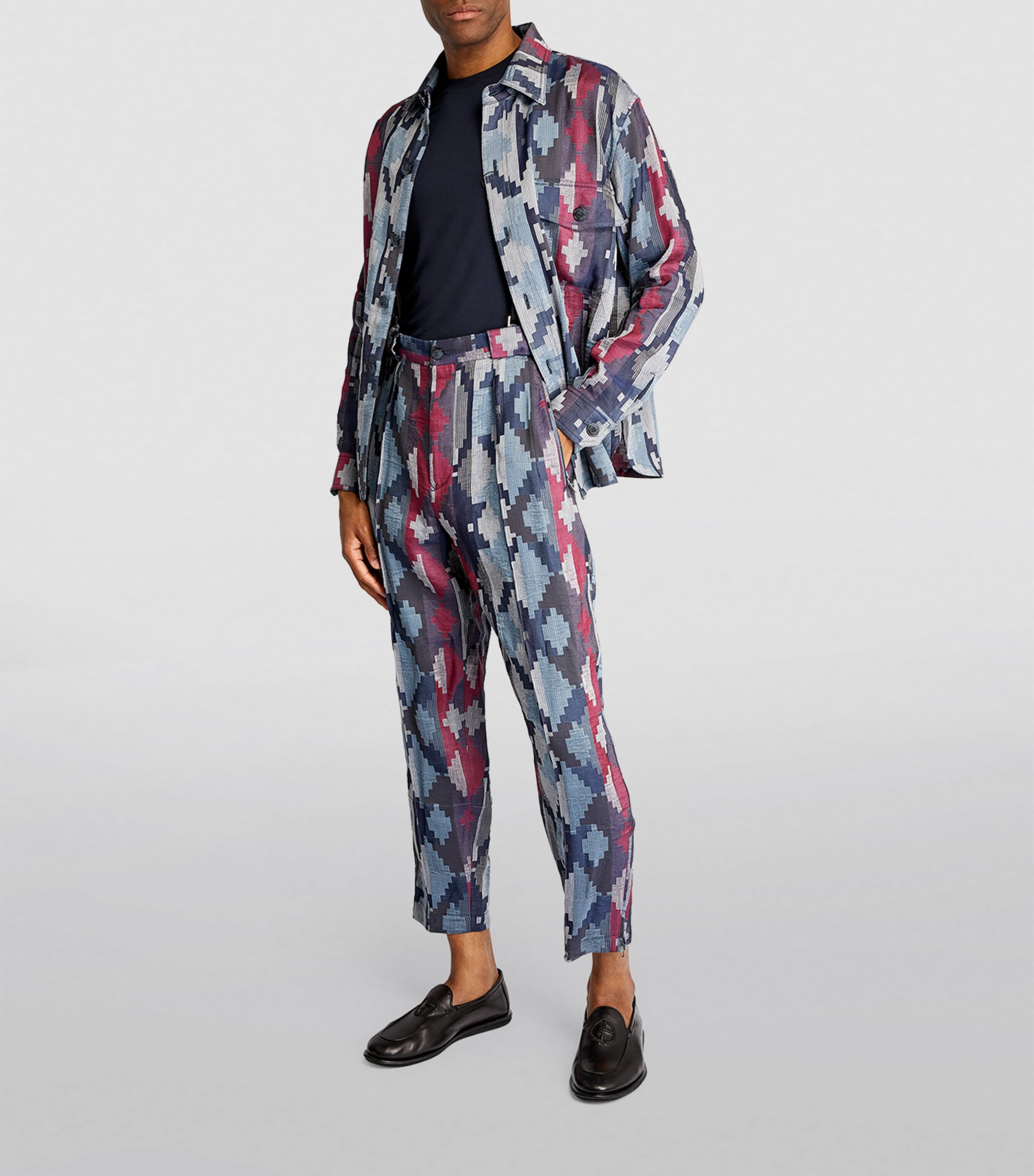 Leather Monogram-Embroidered Loafers 00002 Image 5