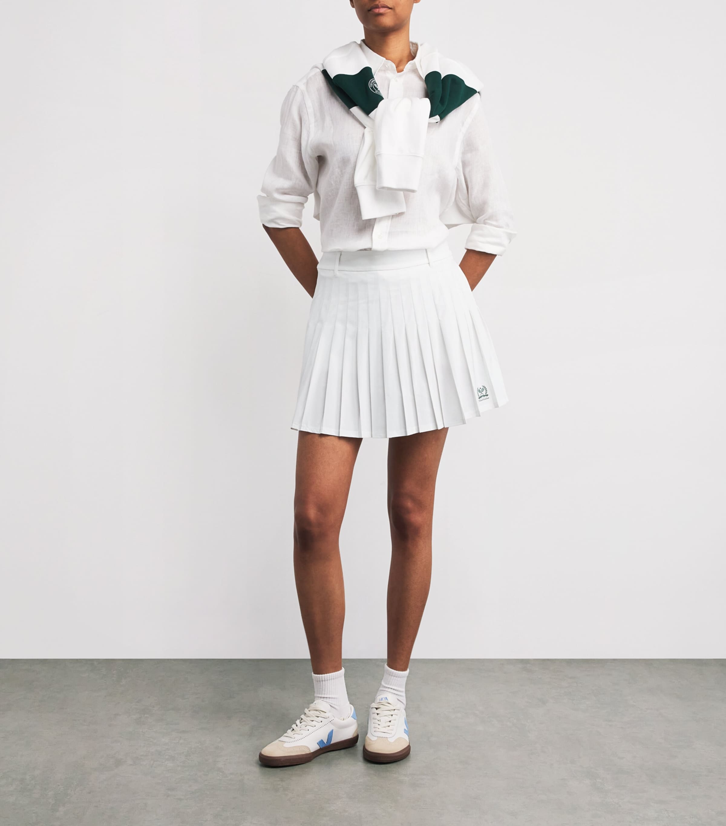 Wimbledon x Polo Ralph Lauren コラボ プリーツ ミニ スカート POLO RALPH LAUREN + Wimbledon ストレッチ テニススカート