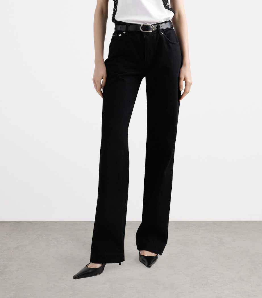 Logo Plaque Straight Jeans S9001-COMBINED COLOU Image 4