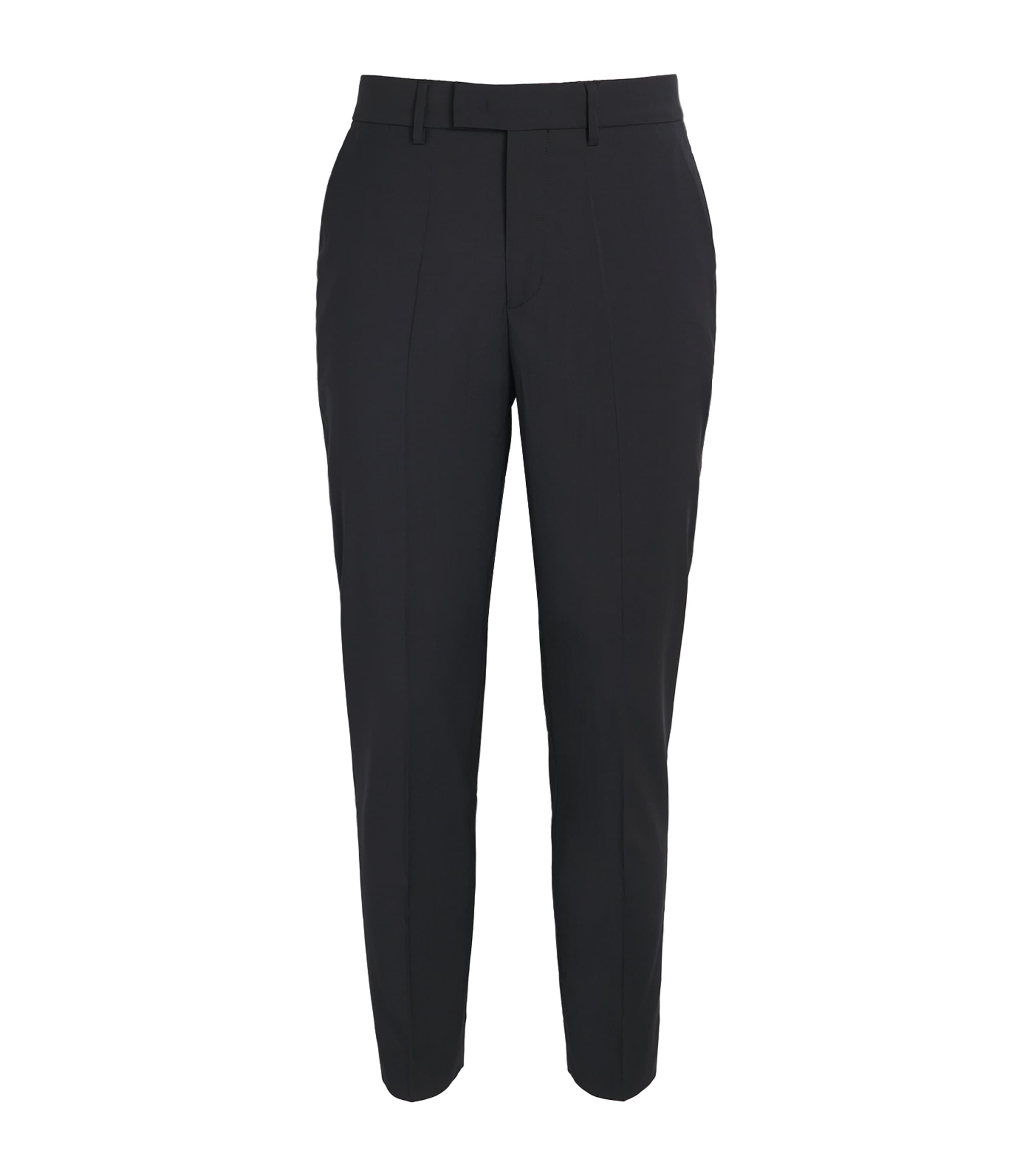 Virgin Wool Slim Trousers 580 PIOMBO Image 1
