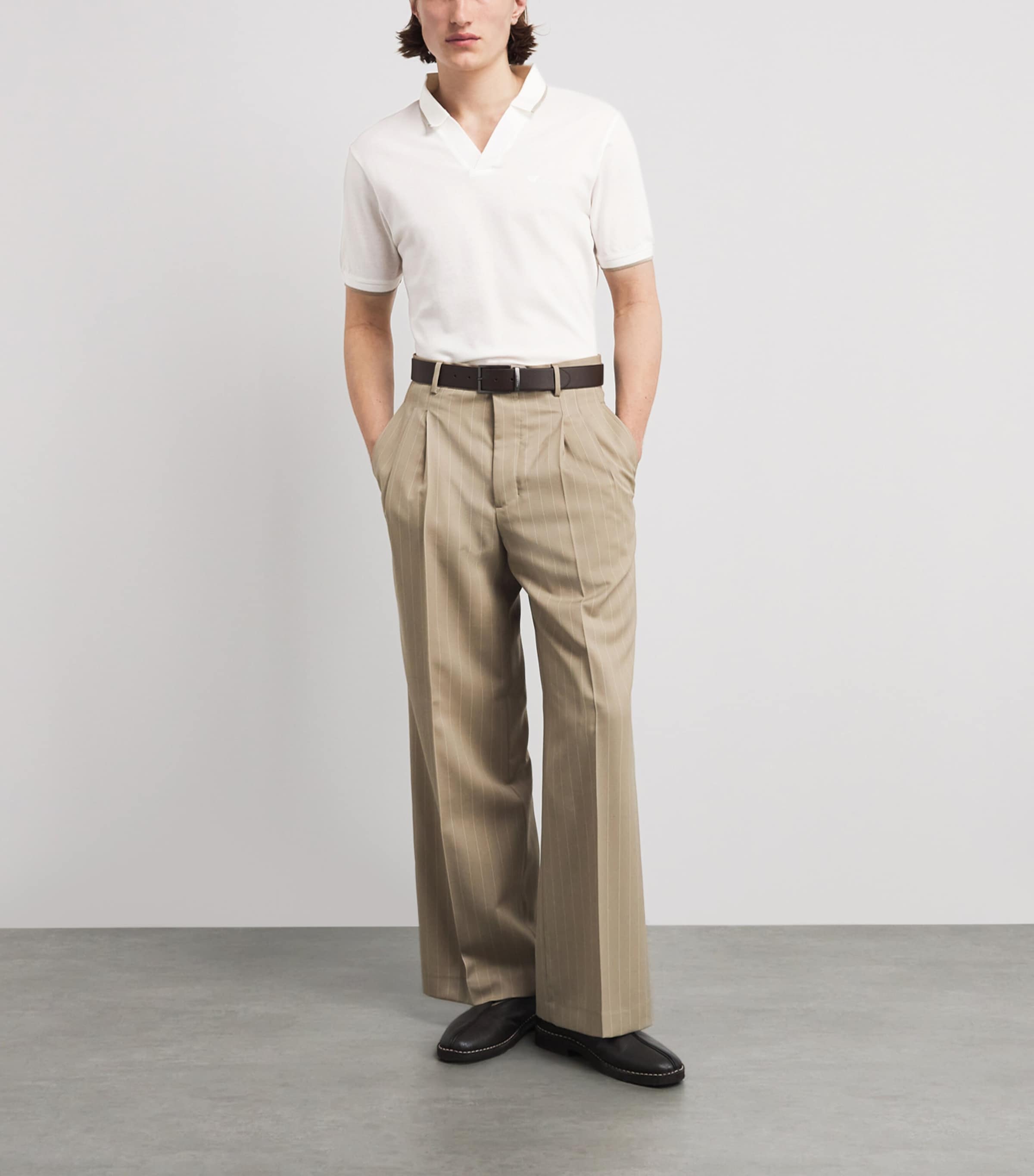 Emporio Armani Mens Cotton Logo Polo Shirt Image 2