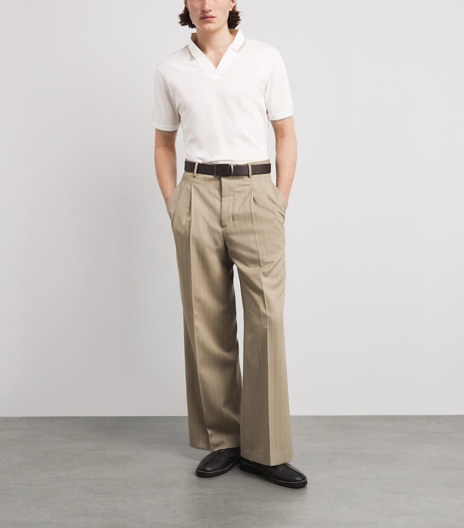 Emporio Armani Mens Cotton Logo Polo Shirt Image 2