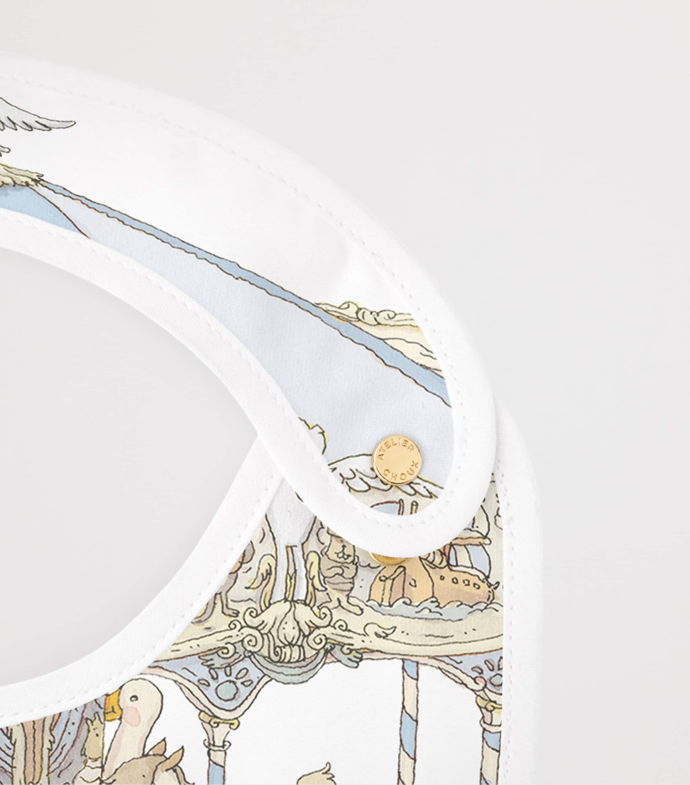 Carousel Blanket and Bib Set MULTI Image 5