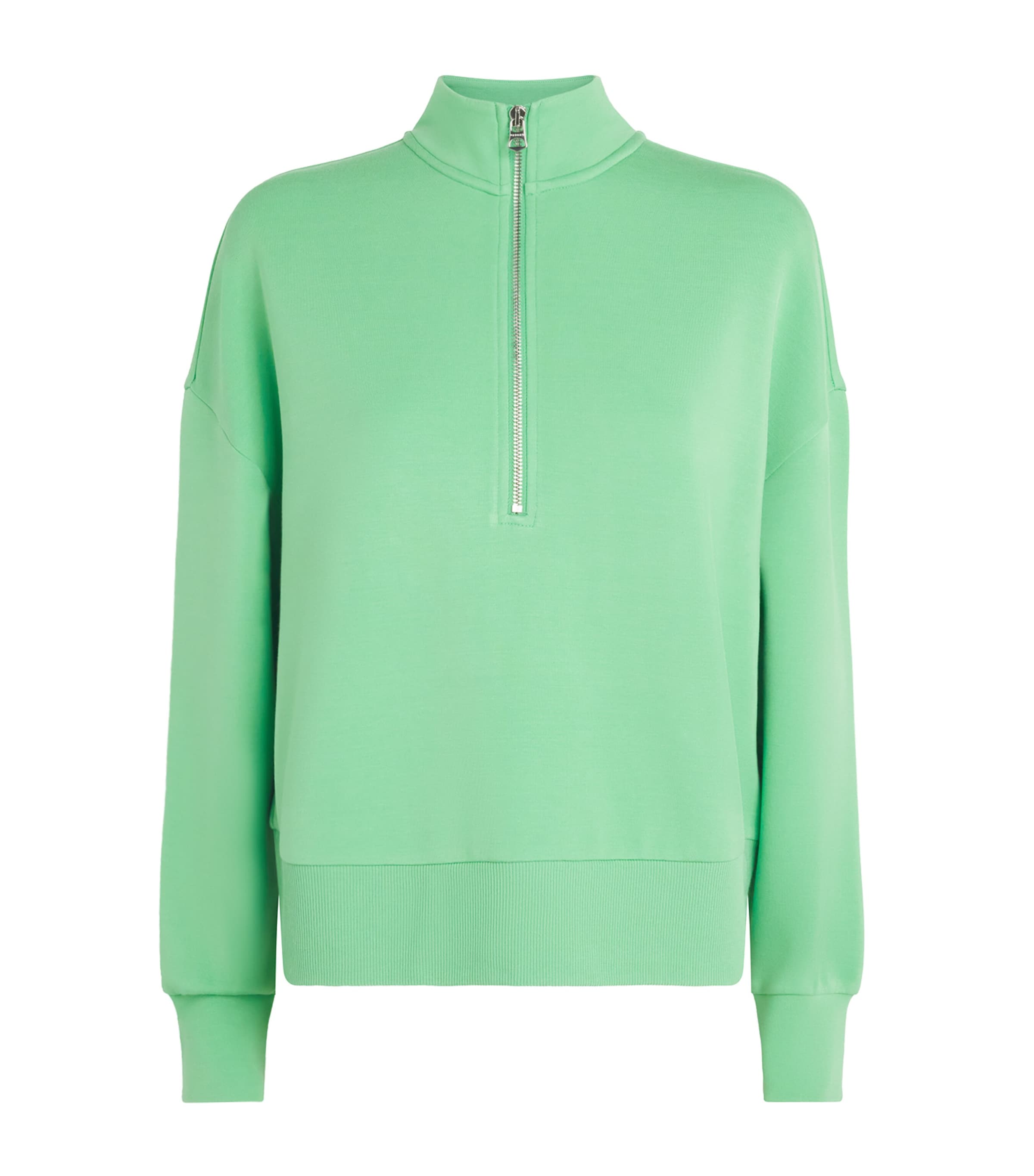 Varley Womens Mavis Half-Zip Sweatshirt Green Spruce Image 1