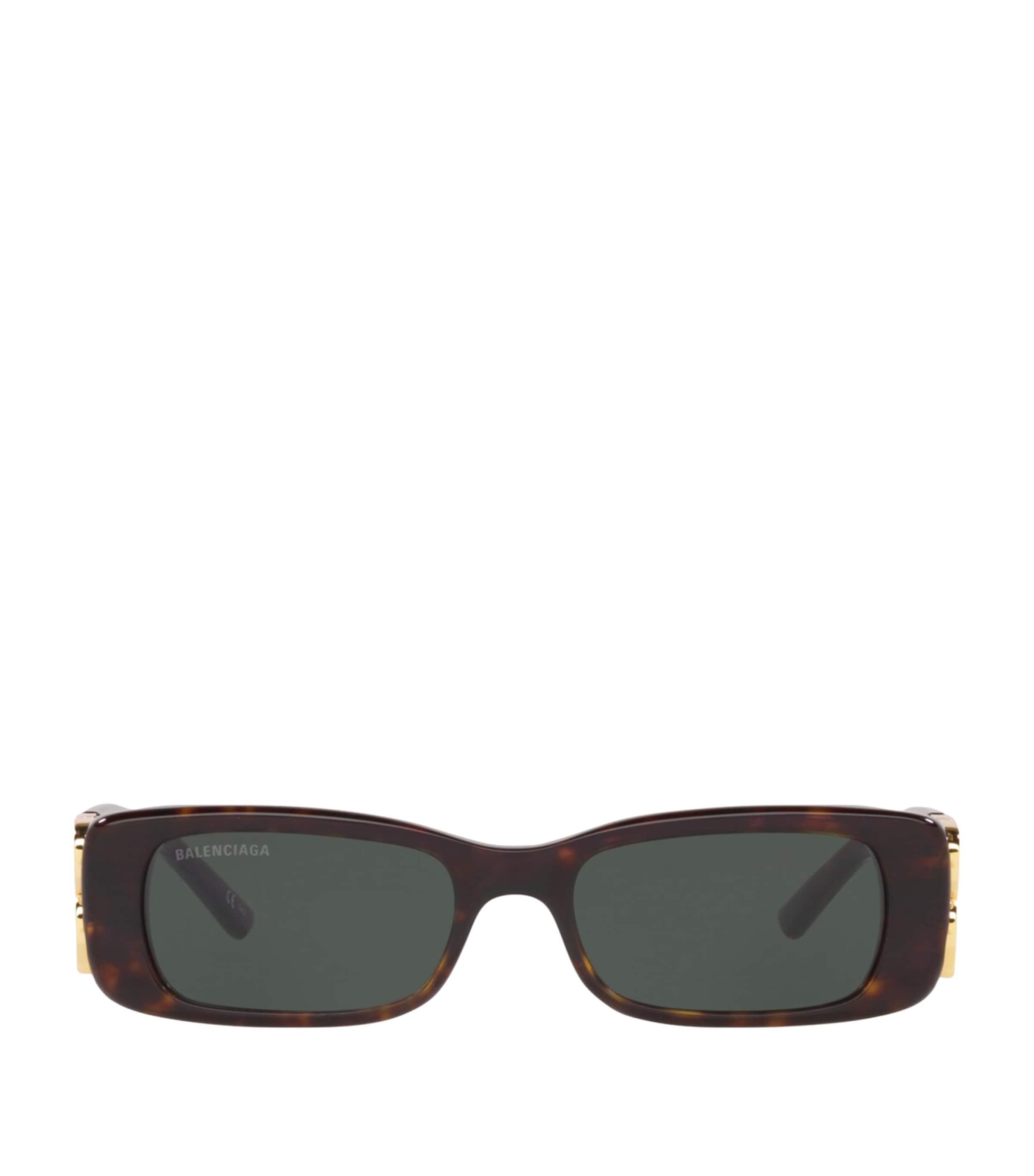 Balenciaga Womens Brown Bb0096s Tortoiseshell Square-frame Acetate Sunglasses In Brown