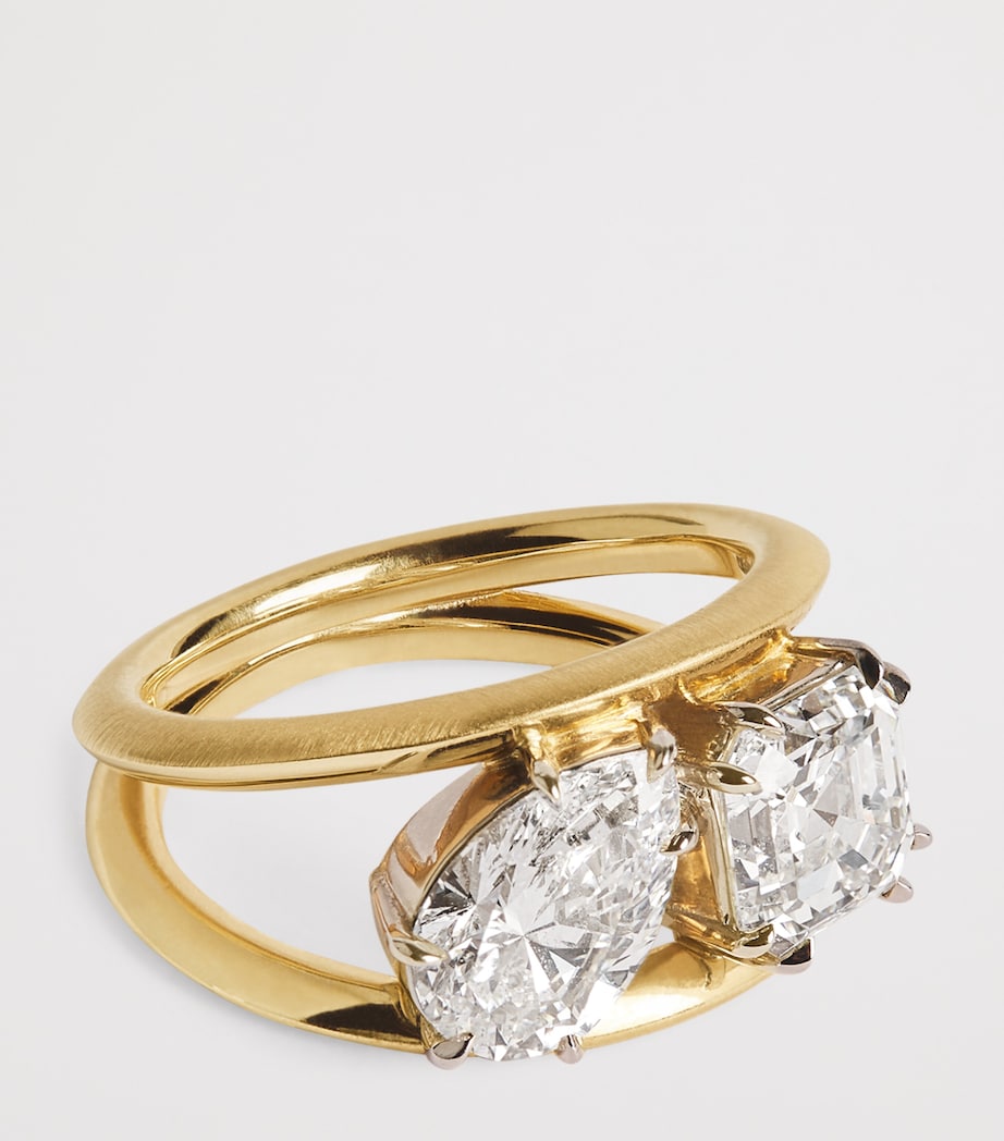 Yellow Gold and Diamond Sadie Ring (Size 6.5) YELLOW GOLD Image 4