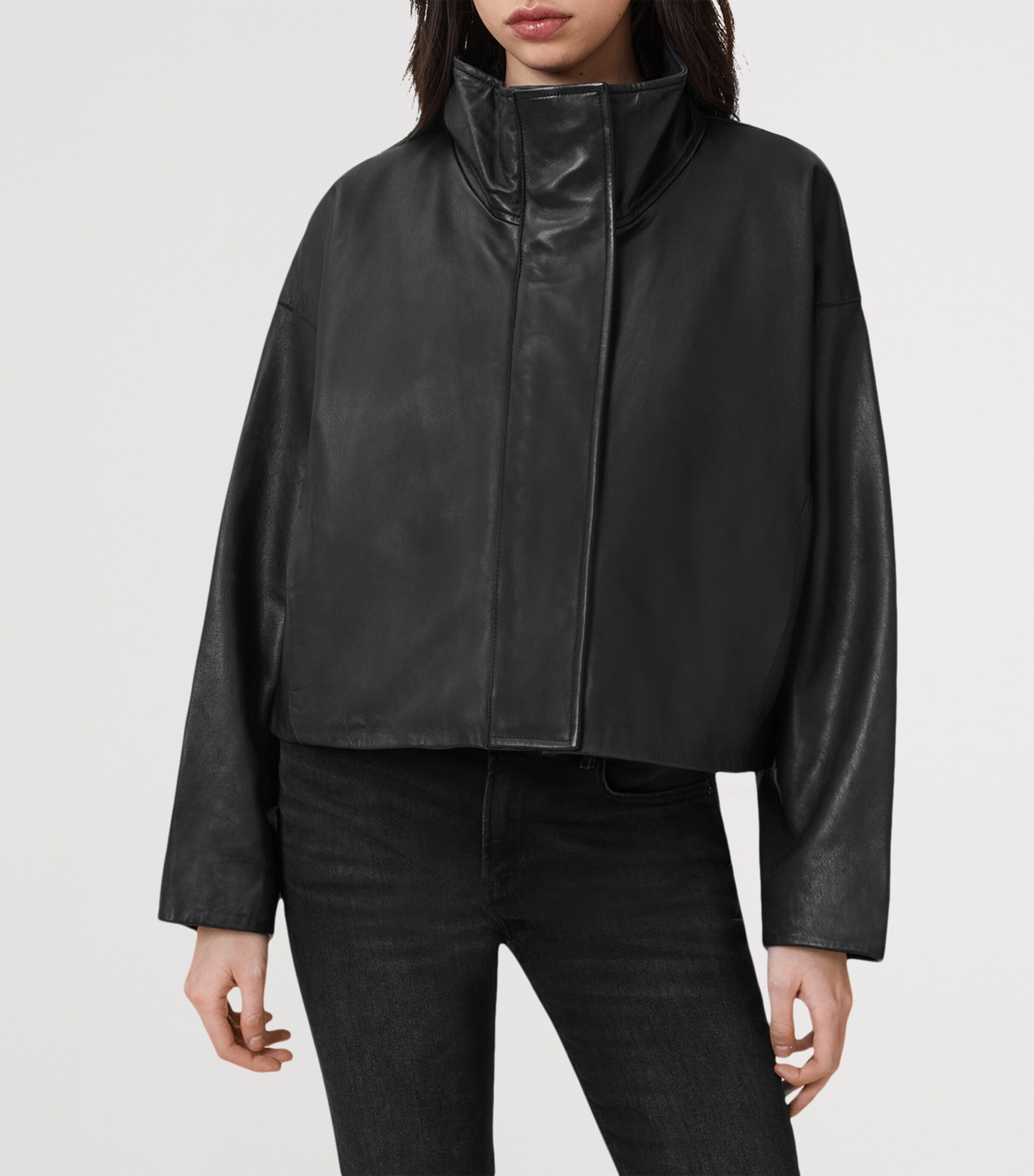 Ryder Leather Jacket BLACK Image 4