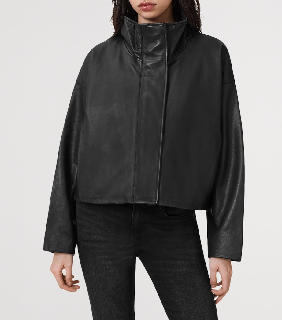 Ryder Leather Jacket BLACK Image 4