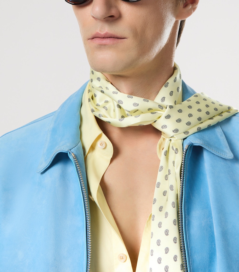 Silk Printed Scarf YBC Image 3