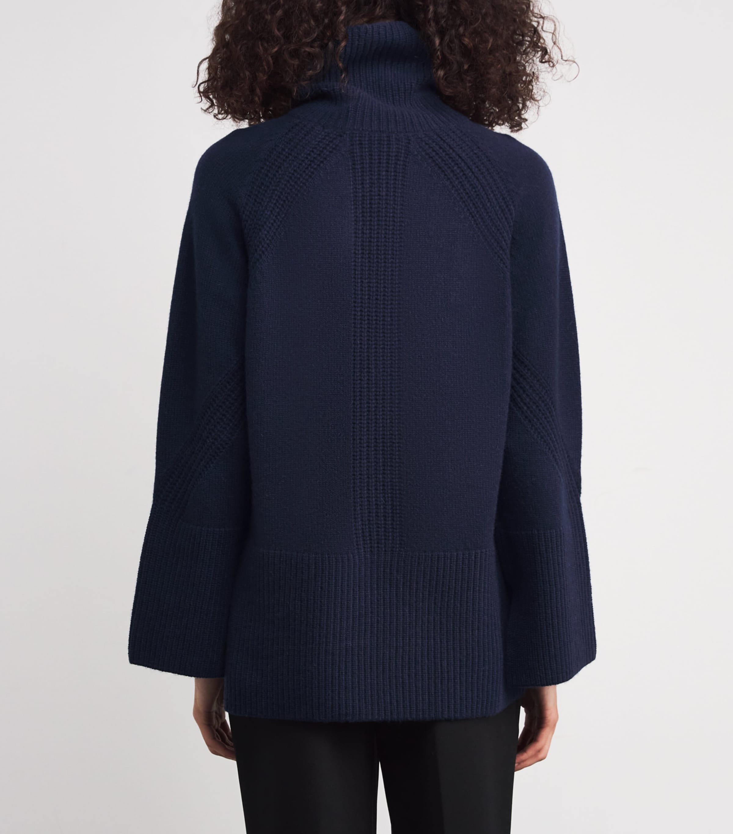 Cashmere Loftus Rollneck Sweater INDIGO Image 4