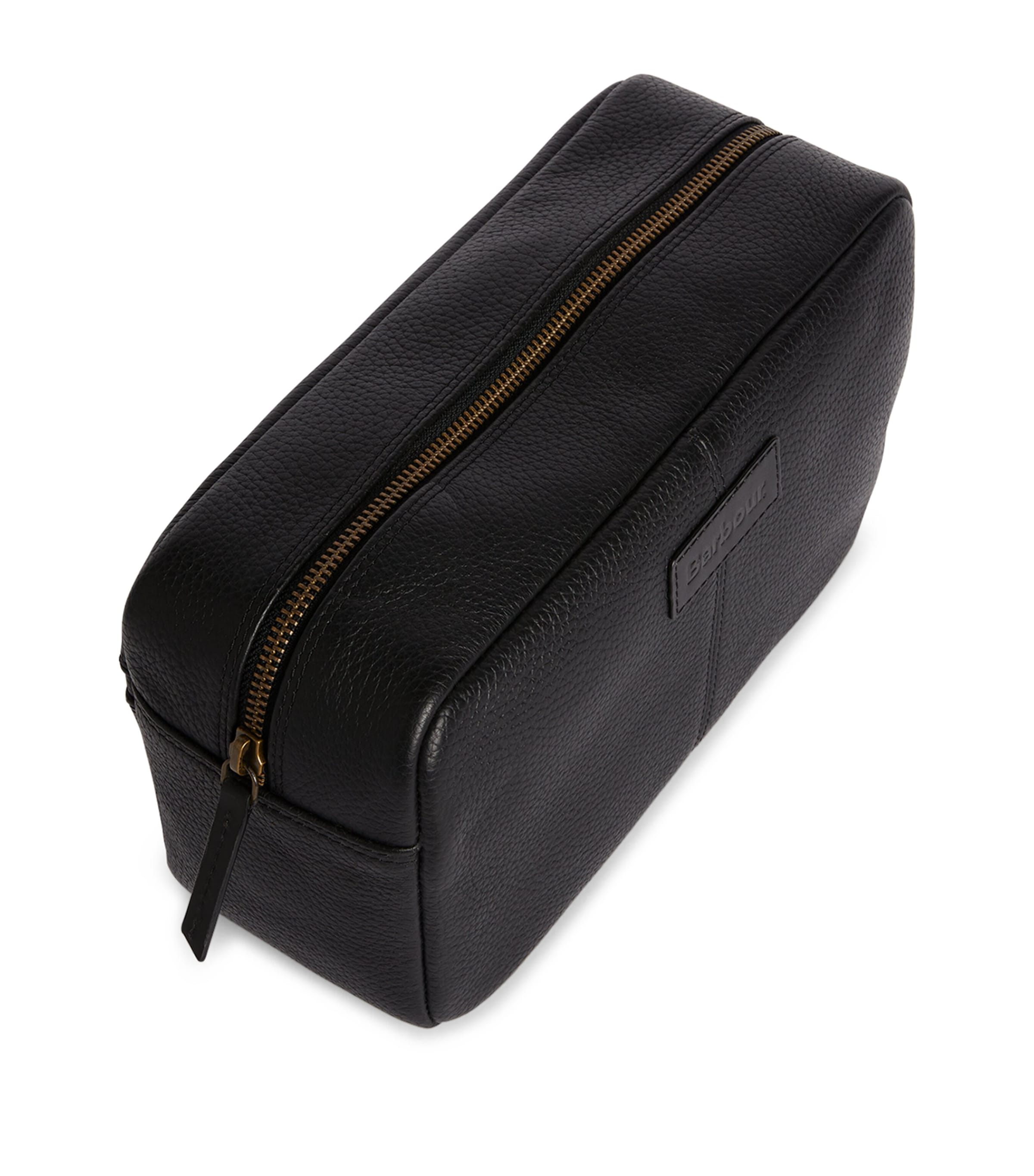 Leather Highgate Wash Bag BLACK Image 2