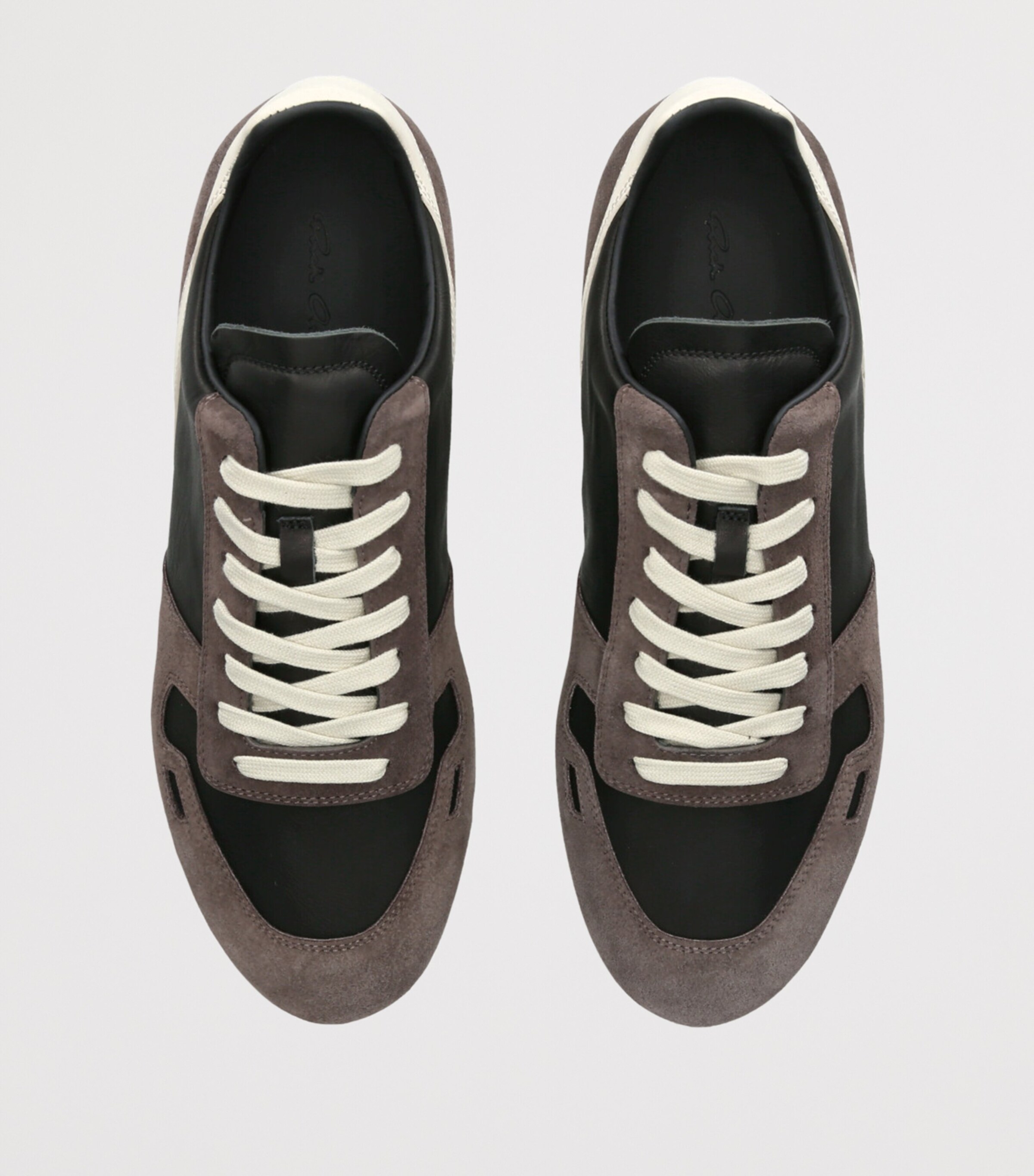Rick Owens Suede Minimal Low-Top Sneakers Grey/other Image 6