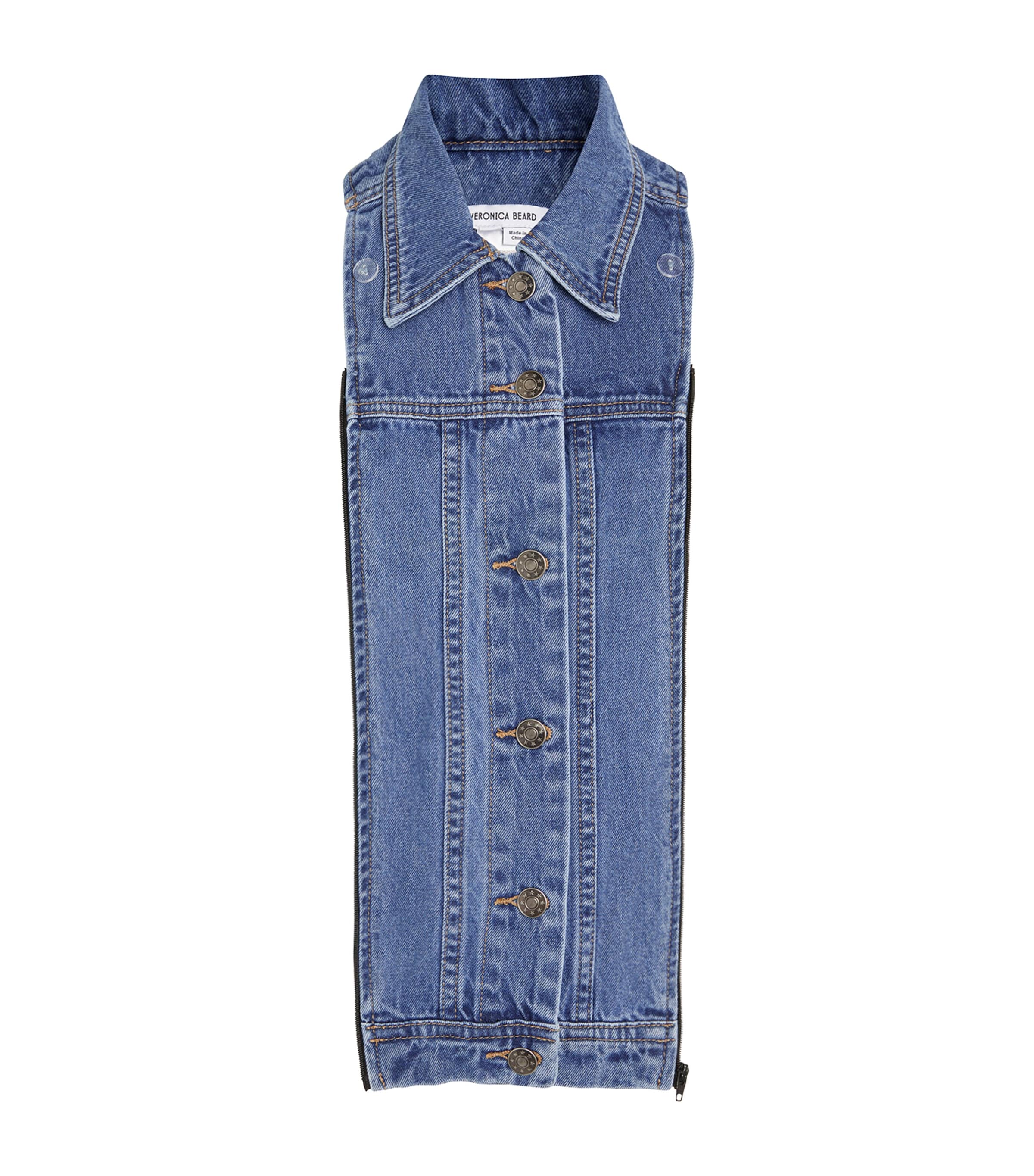 Veronica Beard Womens Denim Dickey Denim Blue Image 1