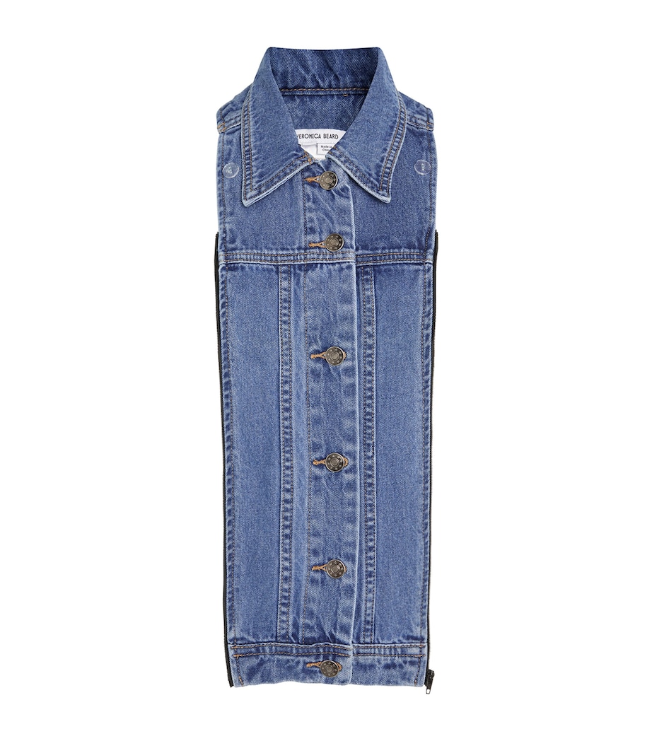 Veronica Beard Womens Denim Dickey Denim Blue Image 1