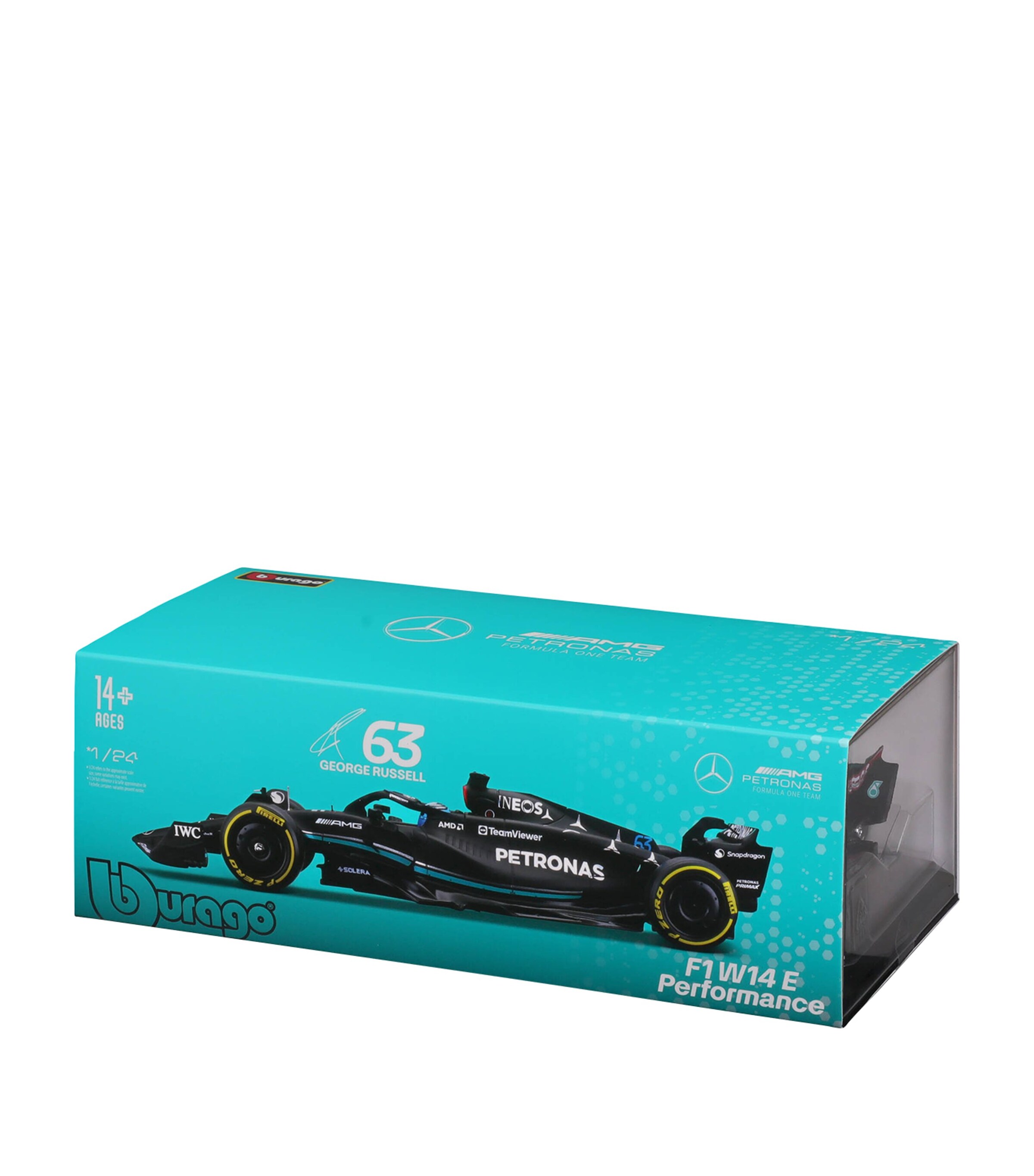 Bburago Mercedes MB W14 George Russell 2023 1:24 Model Image 7