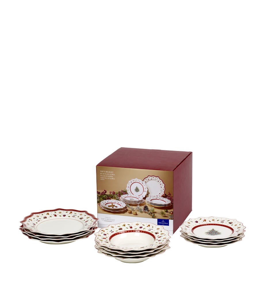 Set of 12 Toy's Delight Plates MULTI Image 3