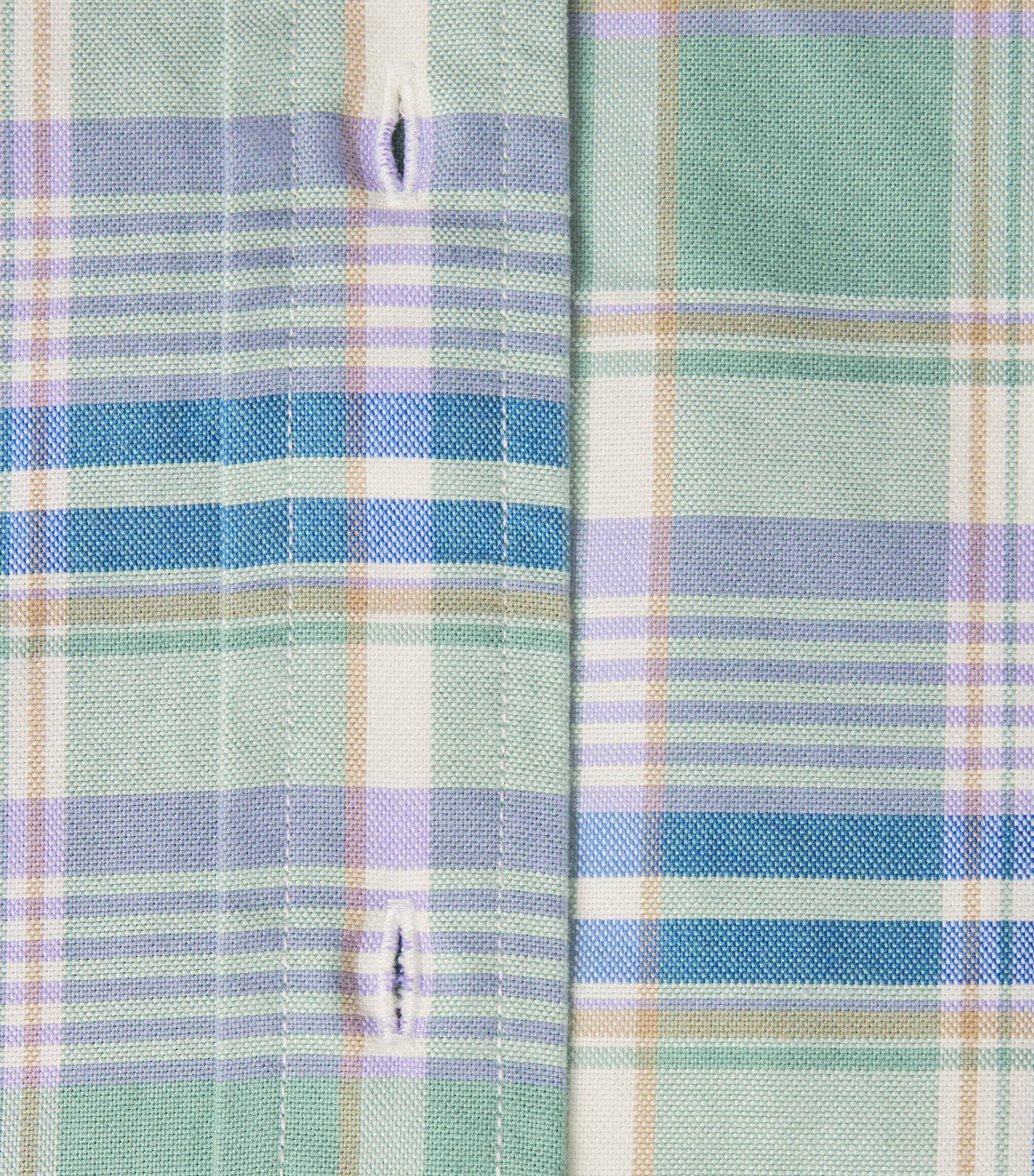 Polo Ralph Lauren Mens Cotton Check Polo Pony Shirt Fd Mnt Lvn Mlt Image 6