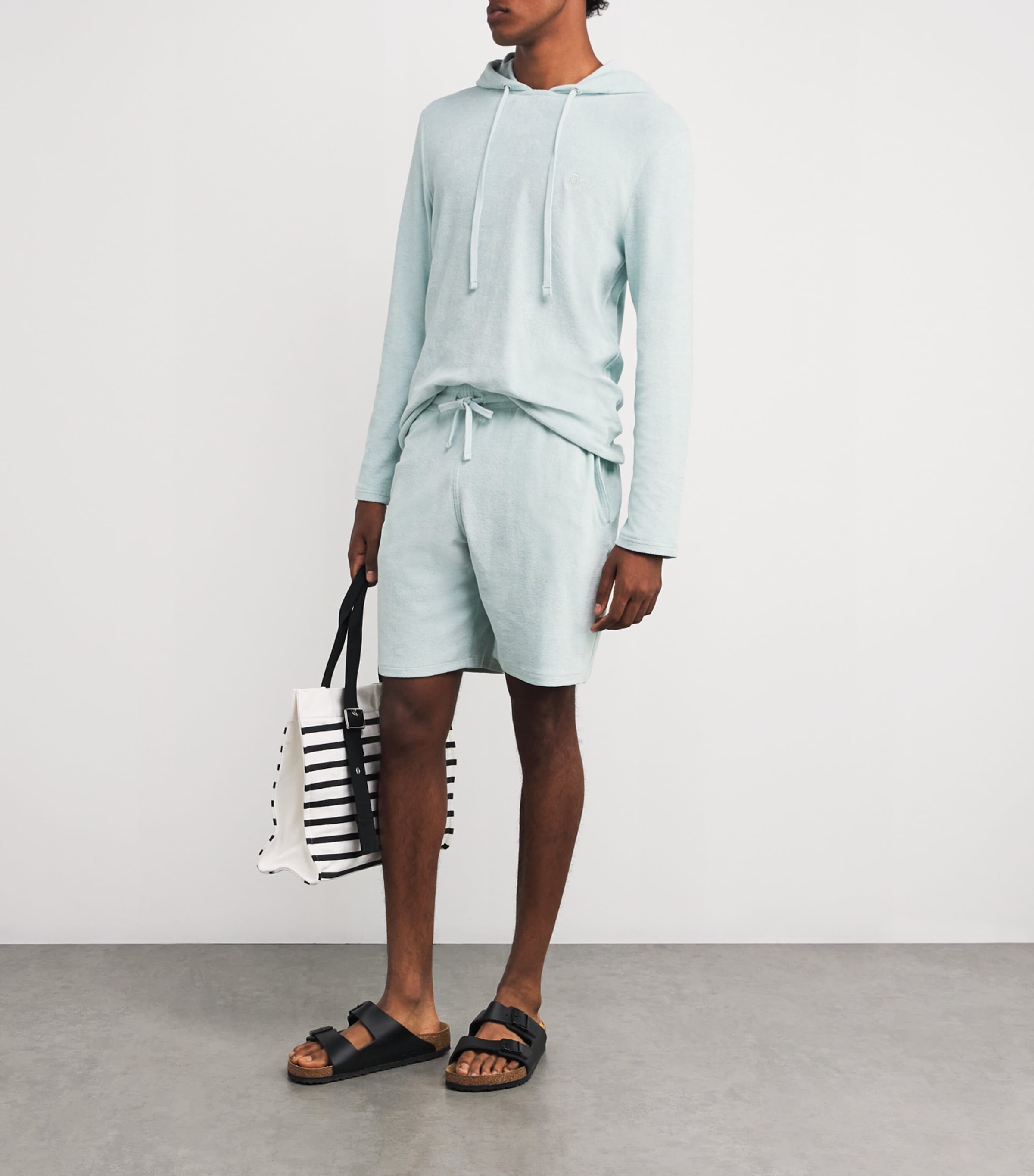 Cotton-Blend Terry Bolide Bermuda Shorts 315-PACIFIC Image 2