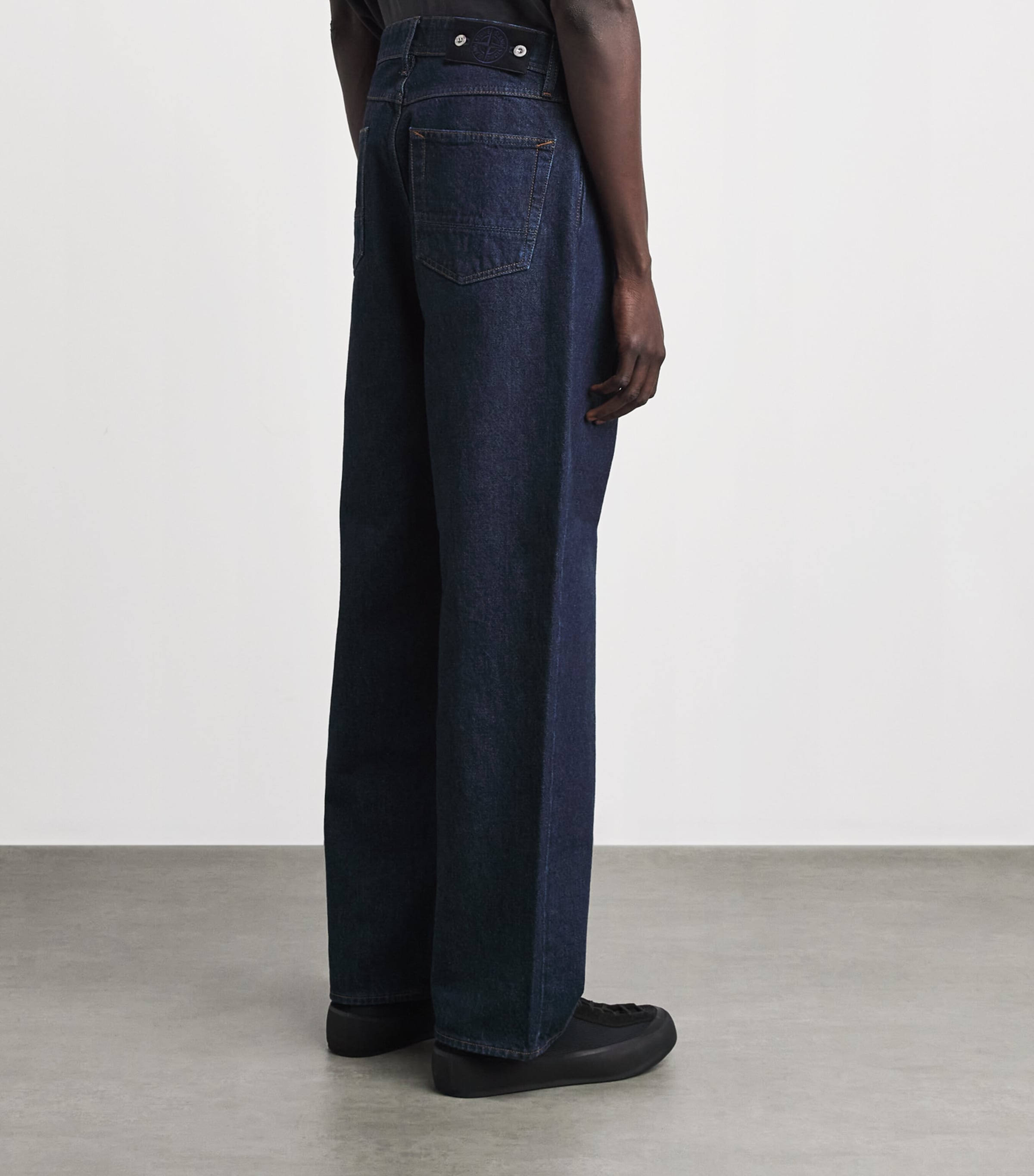 Stone Island Mens Loose-Fit Jeans Image 5
