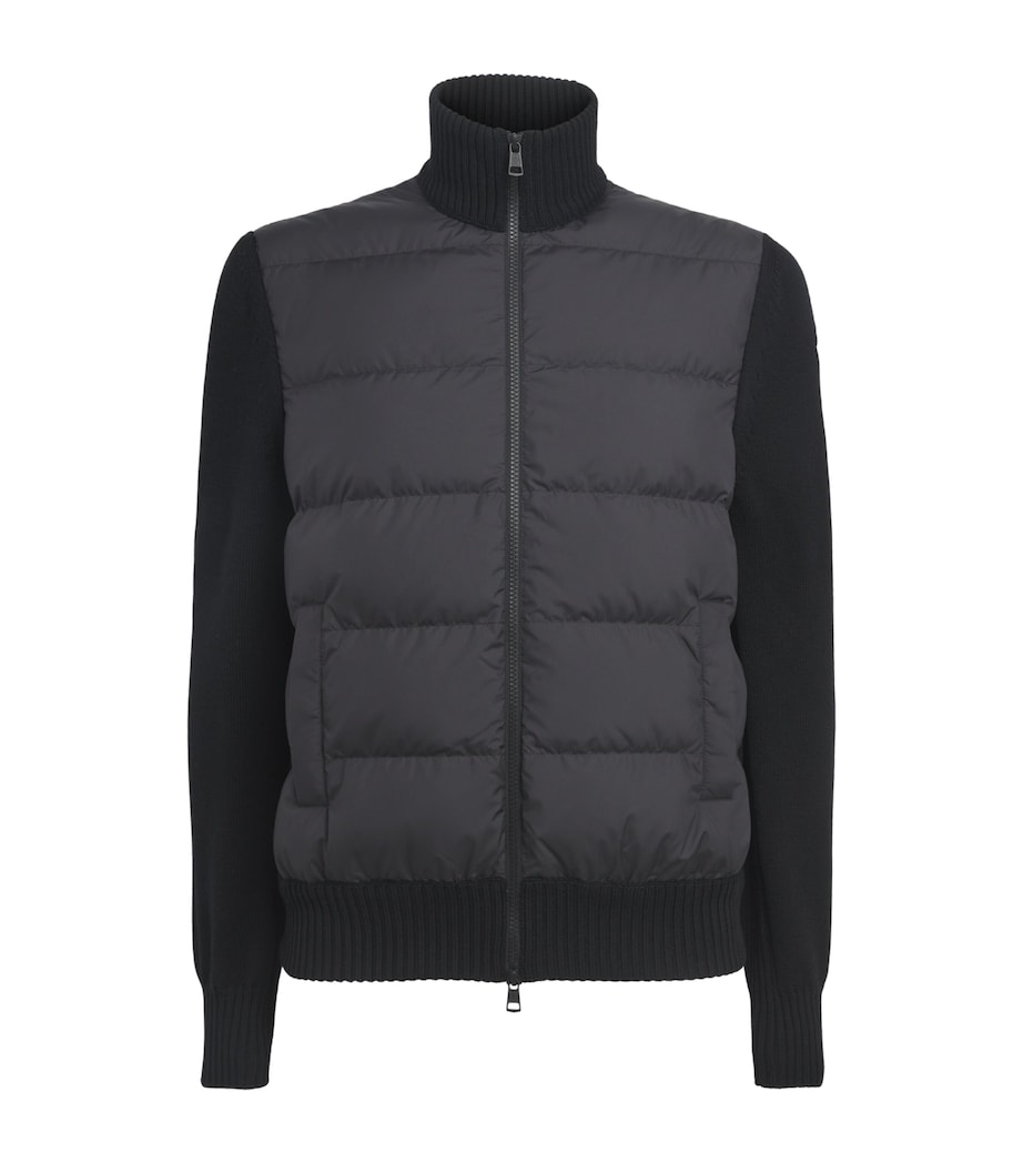 Moncler Mens Down Hybrid Cardigan Image 1