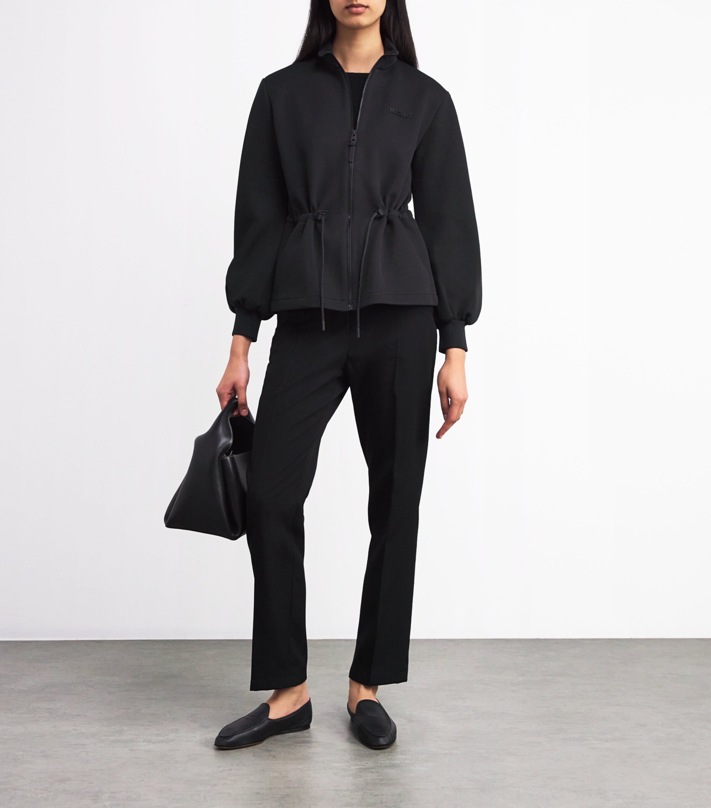 Finola Zip-Up Jacket BLACK Image 2